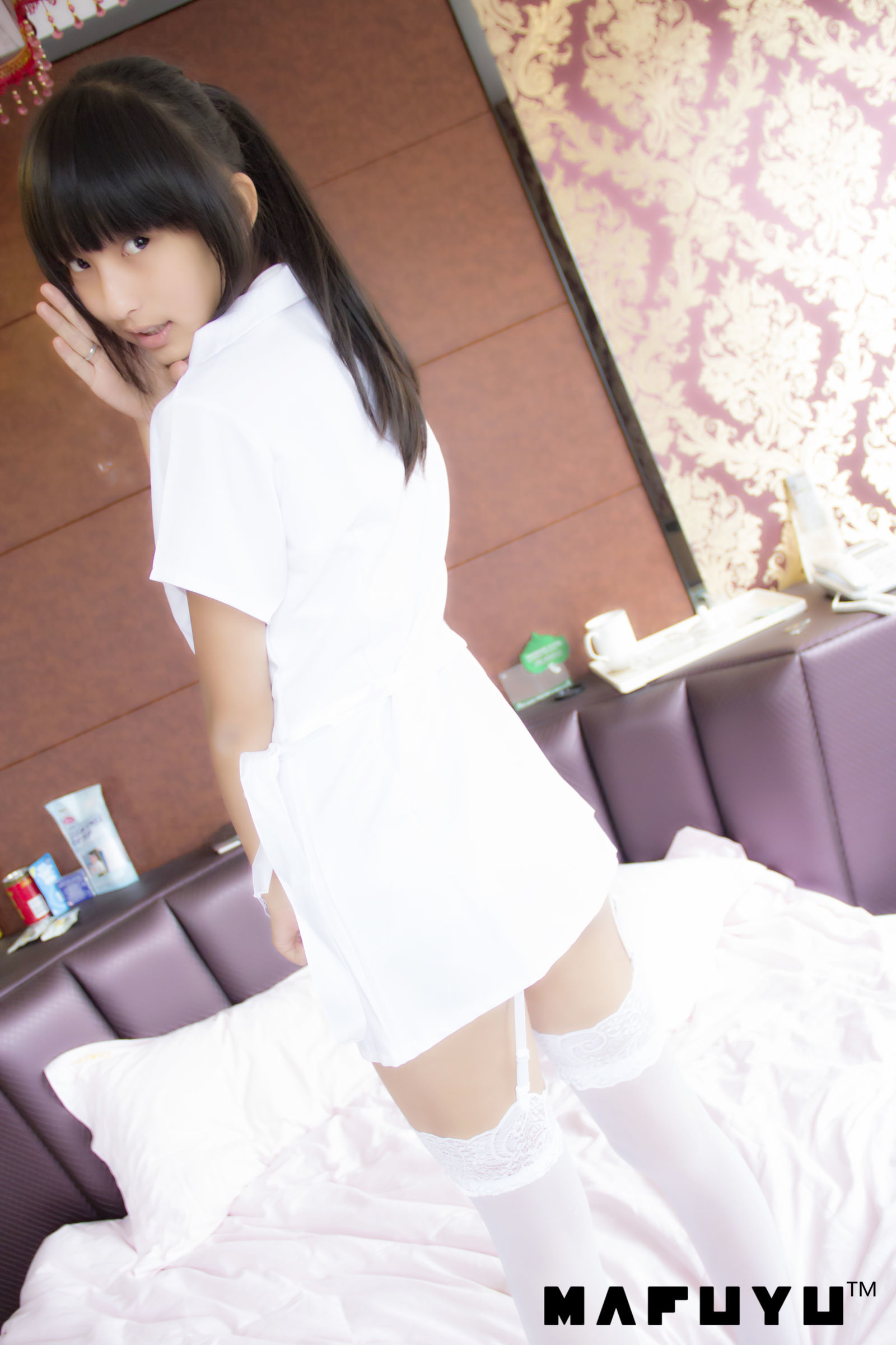  belle ta Cosplay] Kagura Ban Mafuyu - Bộ ảnh series y tá
