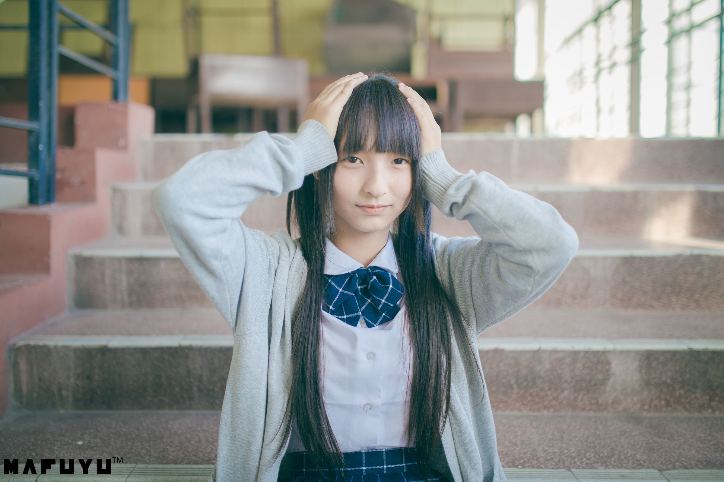  belle  COS] Kagura Ban Mafuyu - Bộ ảnh Series Áo đồng phục trường học Ánh Dương