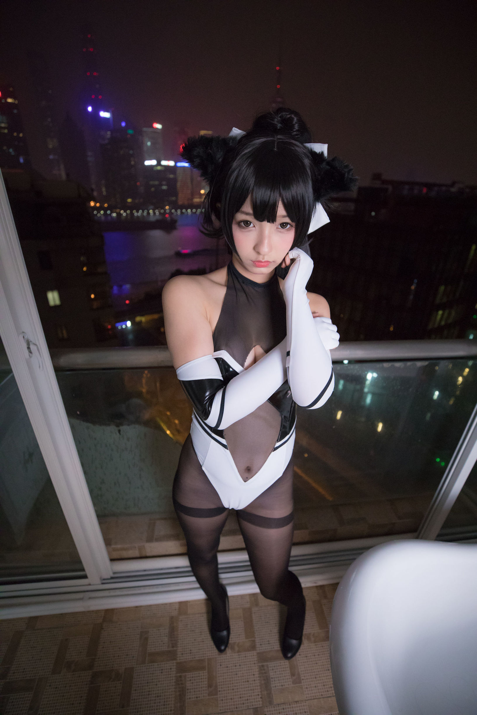  belle  COS] Kagura Itabashi Mafuyu TAKAO-TIGHTS VER (Quần tất đen)