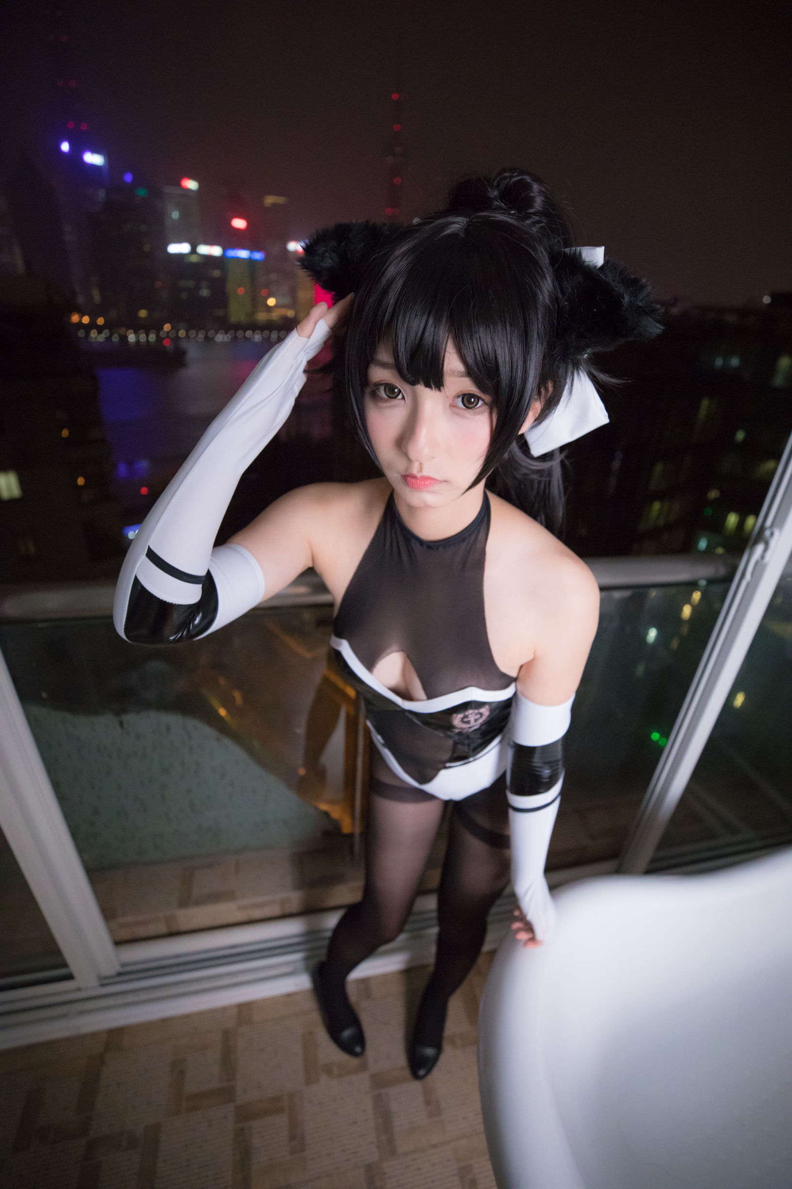  belle  COS] Kagura Itabashi Mafuyu TAKAO-TIGHTS VER (Quần tất đen)