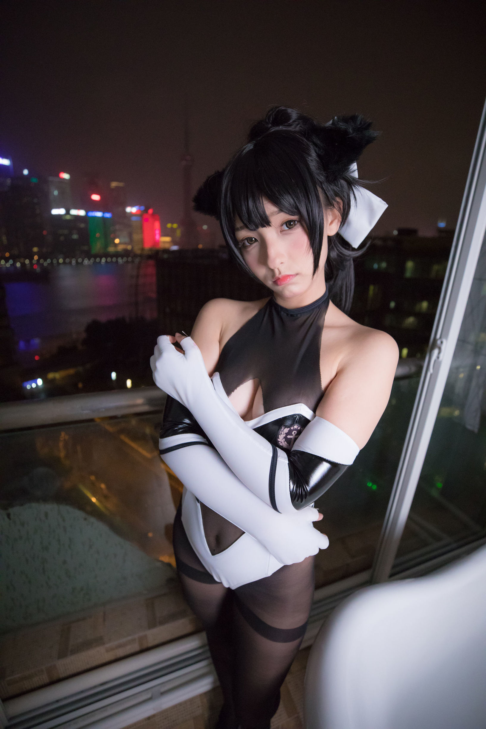  belle  COS] Kagura Itabashi Mafuyu TAKAO-TIGHTS VER (Quần tất đen)