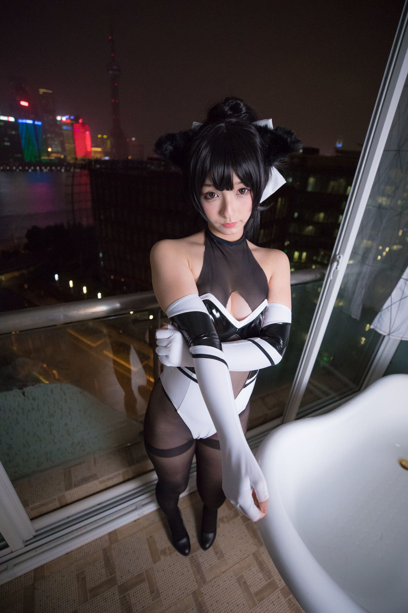  belle  COS] Kagura Itabashi Mafuyu TAKAO-TIGHTS VER (Quần tất đen)