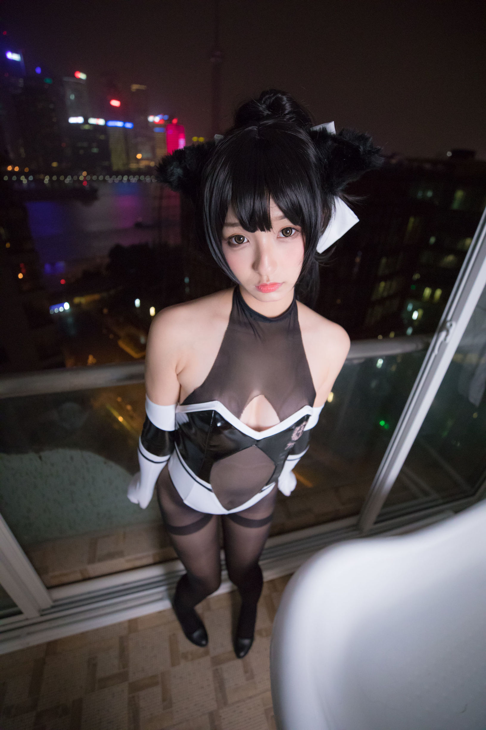  belle  COS] Kagura Itabashi Mafuyu TAKAO-TIGHTS VER (Quần tất đen)