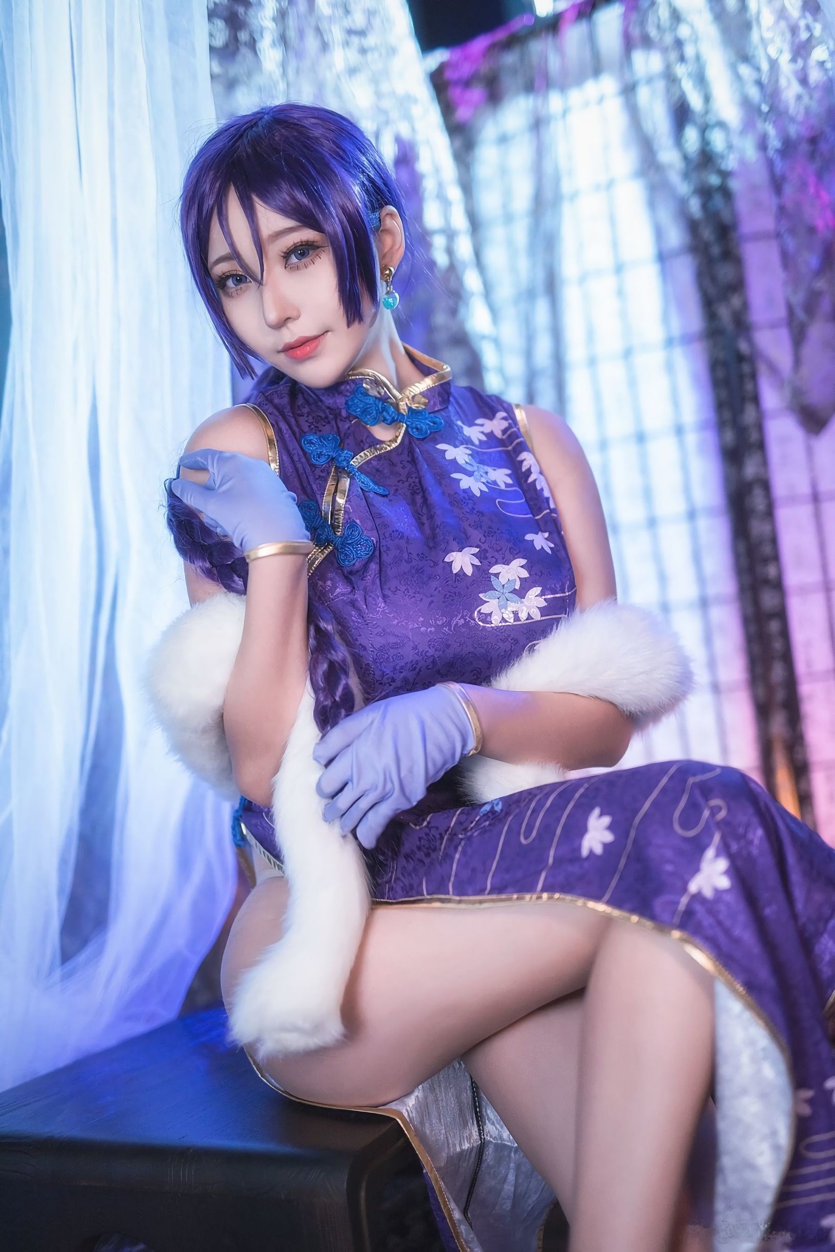 Cosplay  belle ] Meng Mei Jun Ye Tako - FGO Nightingale Qipao