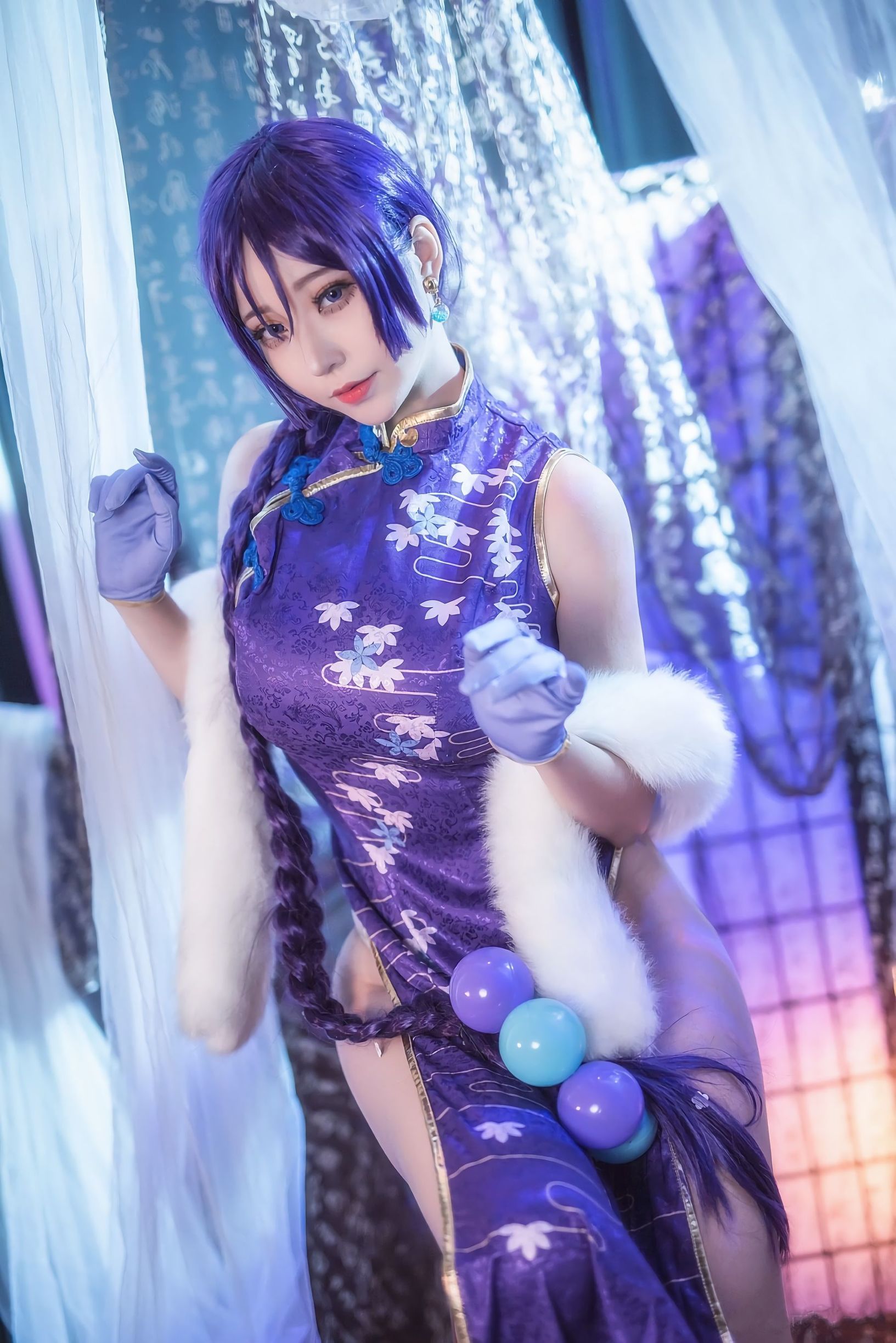 Cosplay  belle ] Meng Mei Jun Ye Tako - FGO Nightingale Qipao