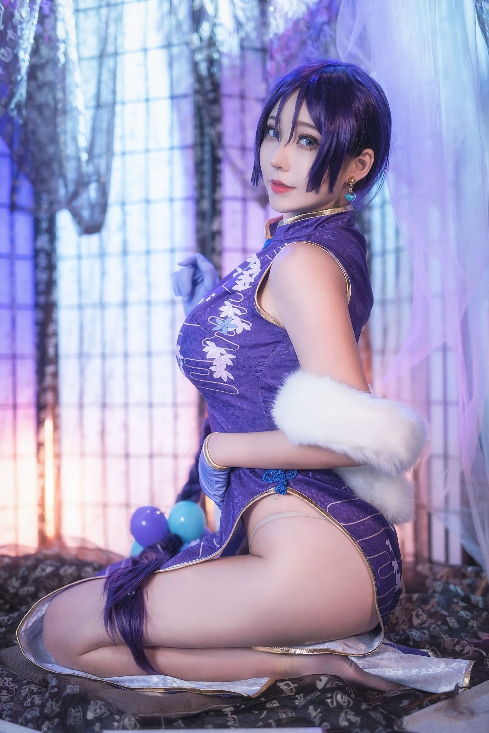 Cosplay  belle ] Meng Mei Jun Ye Tako - FGO Nightingale Qipao