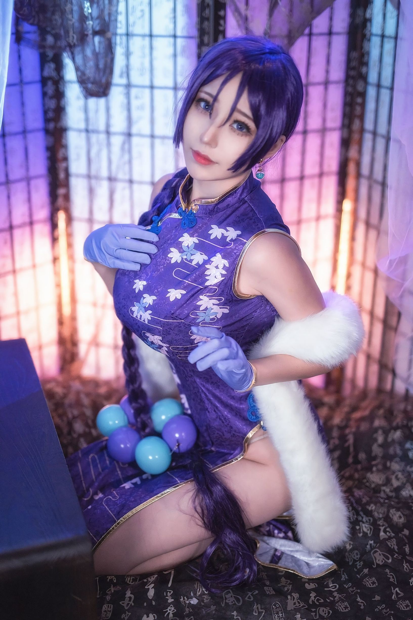 Cosplay  belle ] Meng Mei Jun Ye Tako - FGO Nightingale Qipao