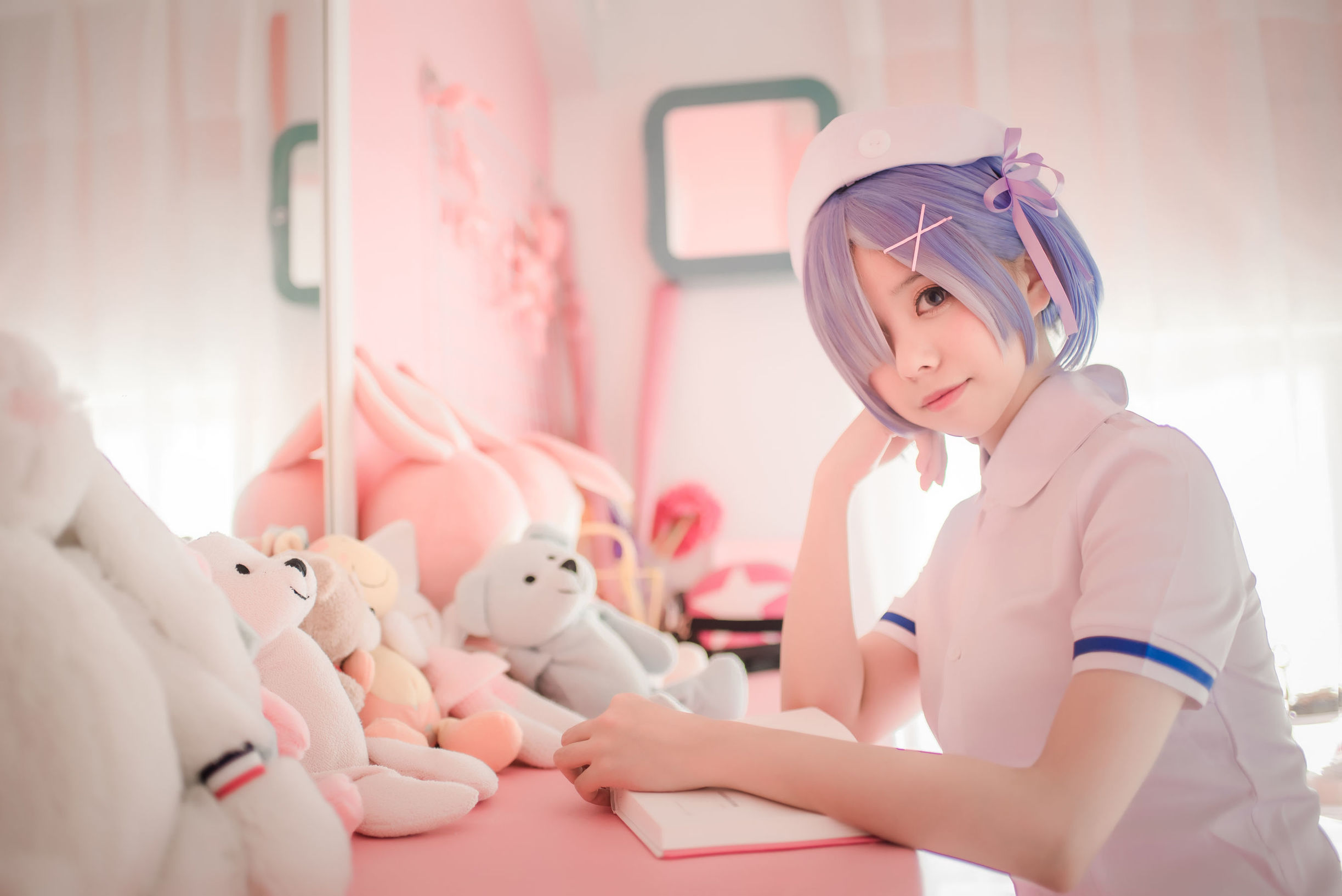 ロリコス] 萌え系小野妹子w - 白色の纱裙 + レムナース + レムバニーガール