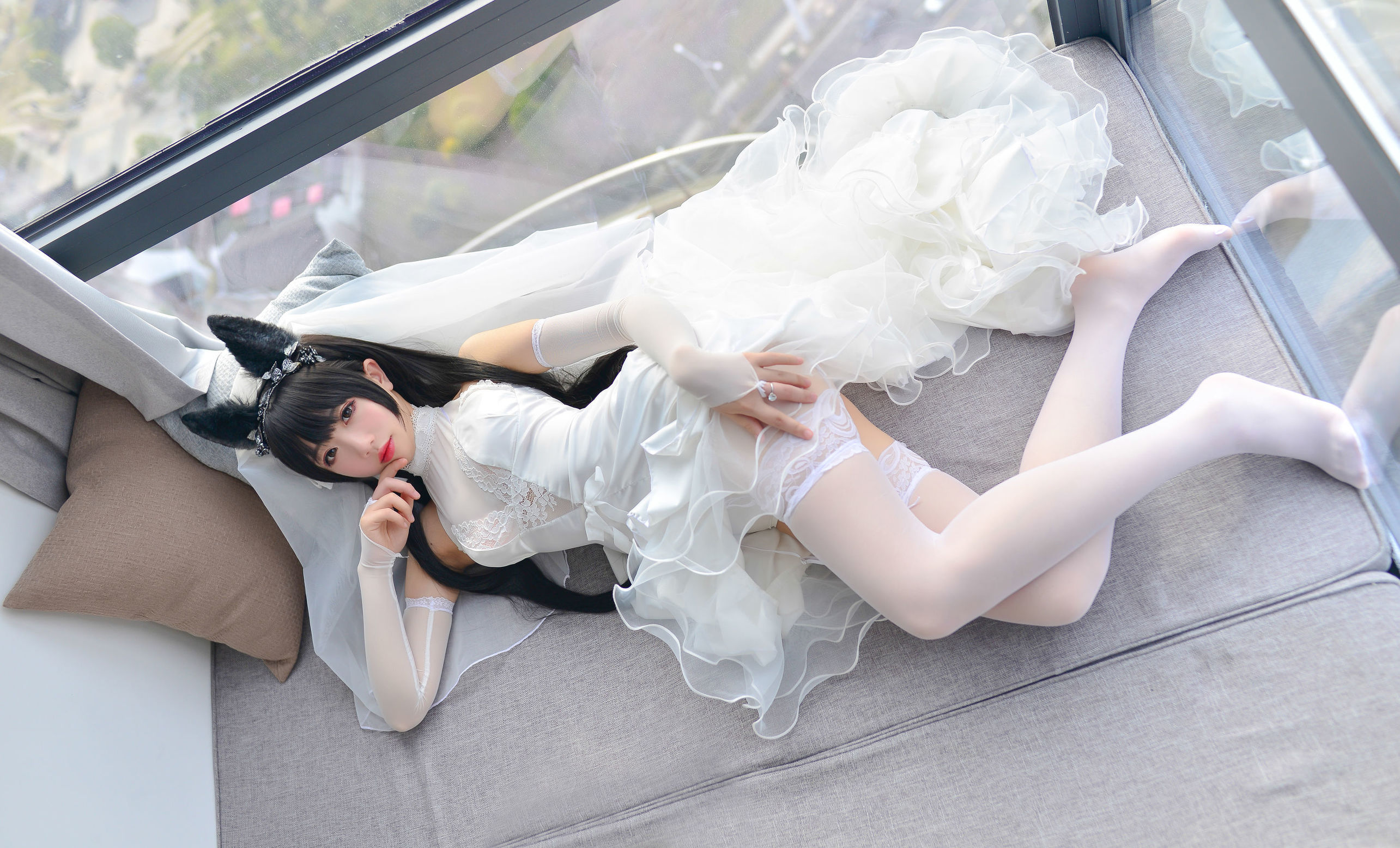  belle  COS] Tuyết Kỳ - Atago Váy cưới