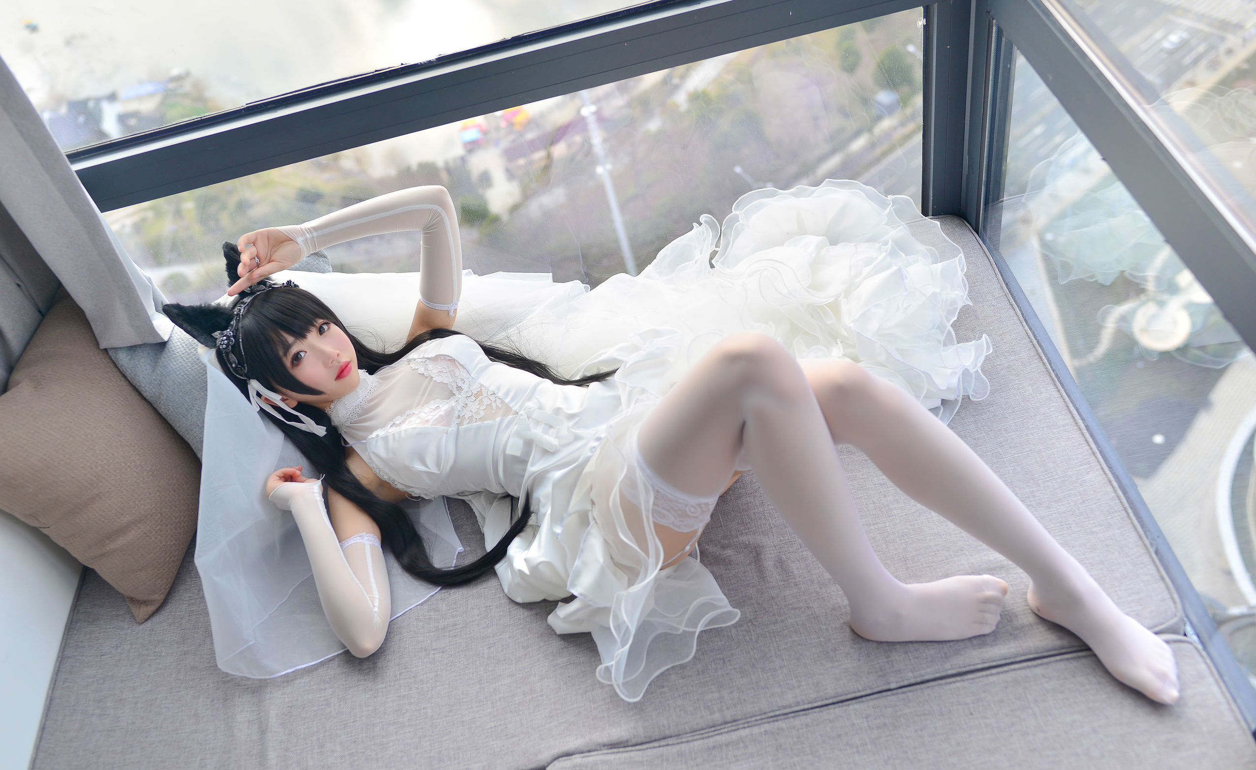  belle  COS] Tuyết Kỳ - Atago Váy cưới