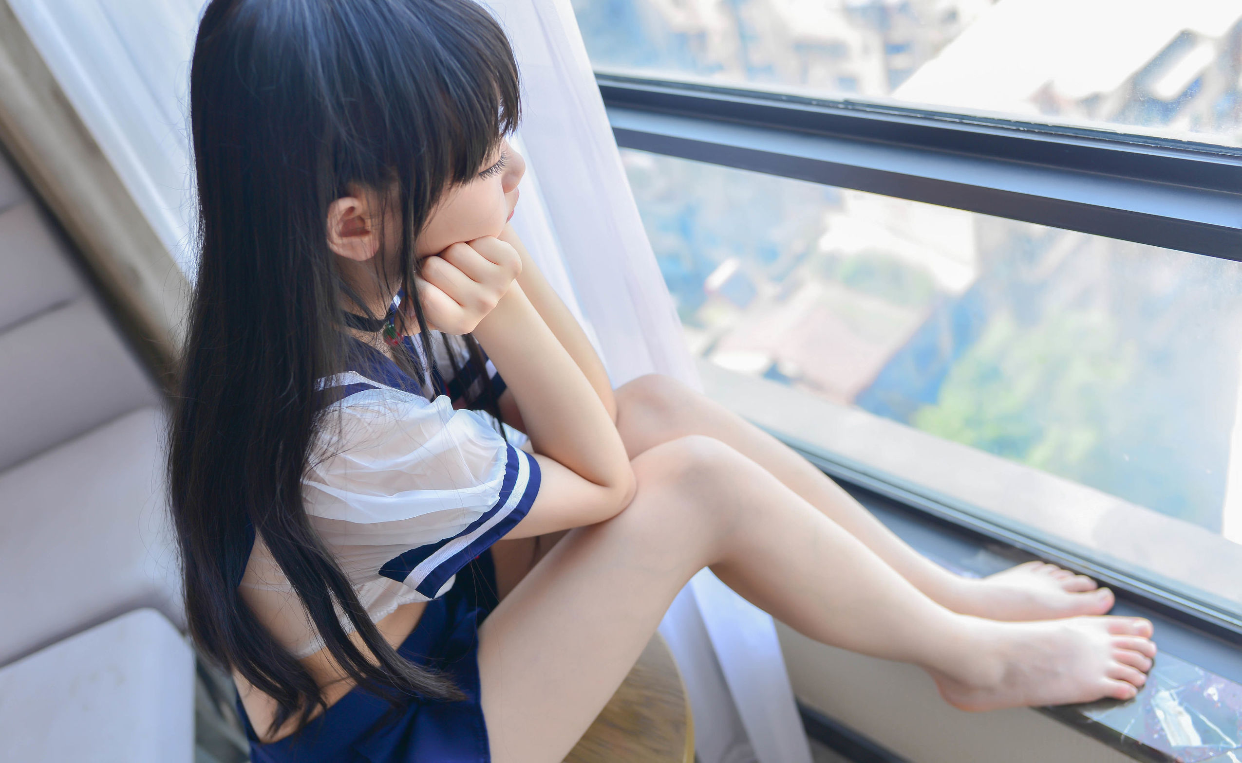  belle  Cosplay] Tuyết Kỳ - JK Trong Suốt