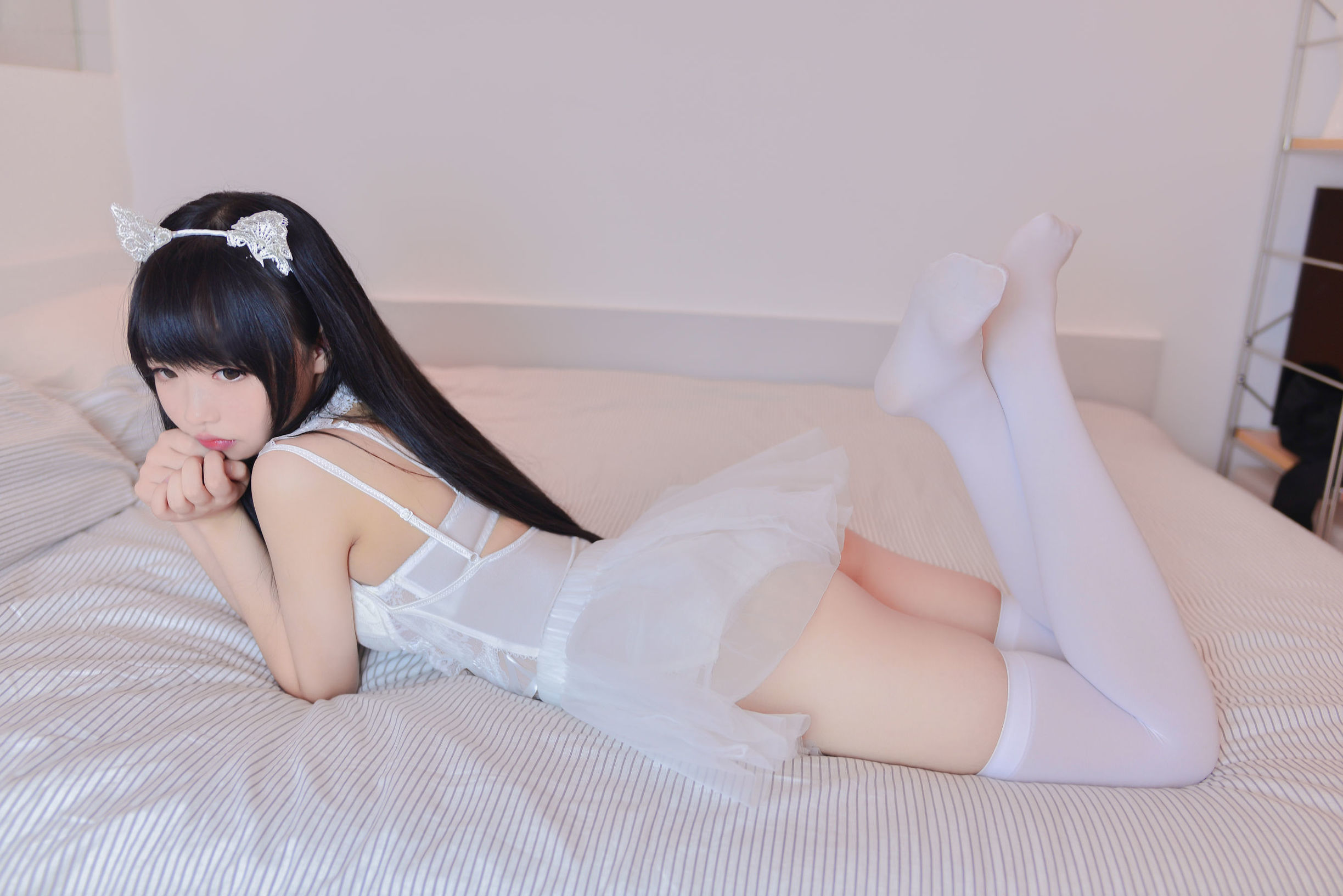  belle ta Cosplay] Xue Qi SAMA - Cat-type Girl White Cat