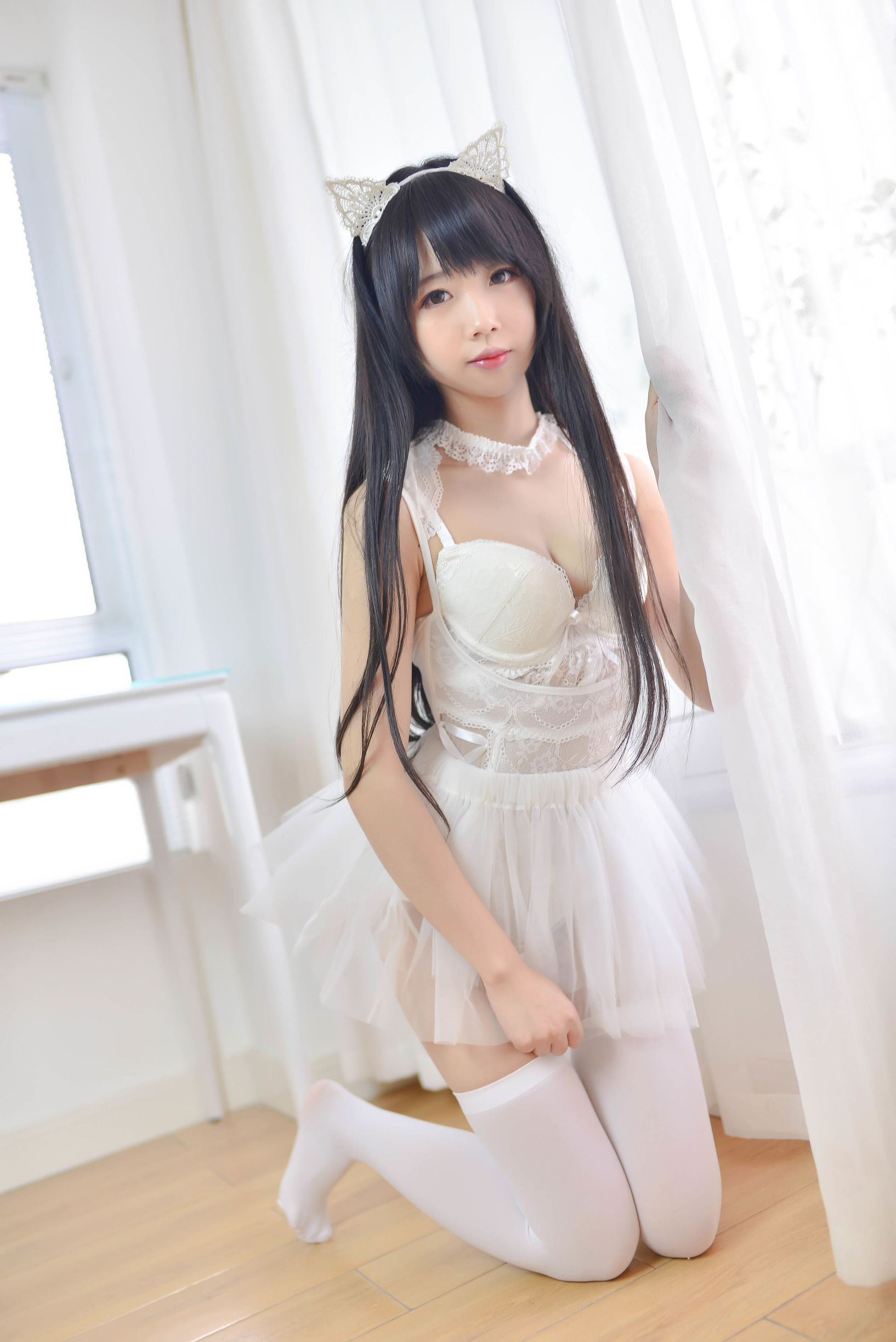  belle ta Cosplay] Xue Qi SAMA - Cat-type Girl White Cat