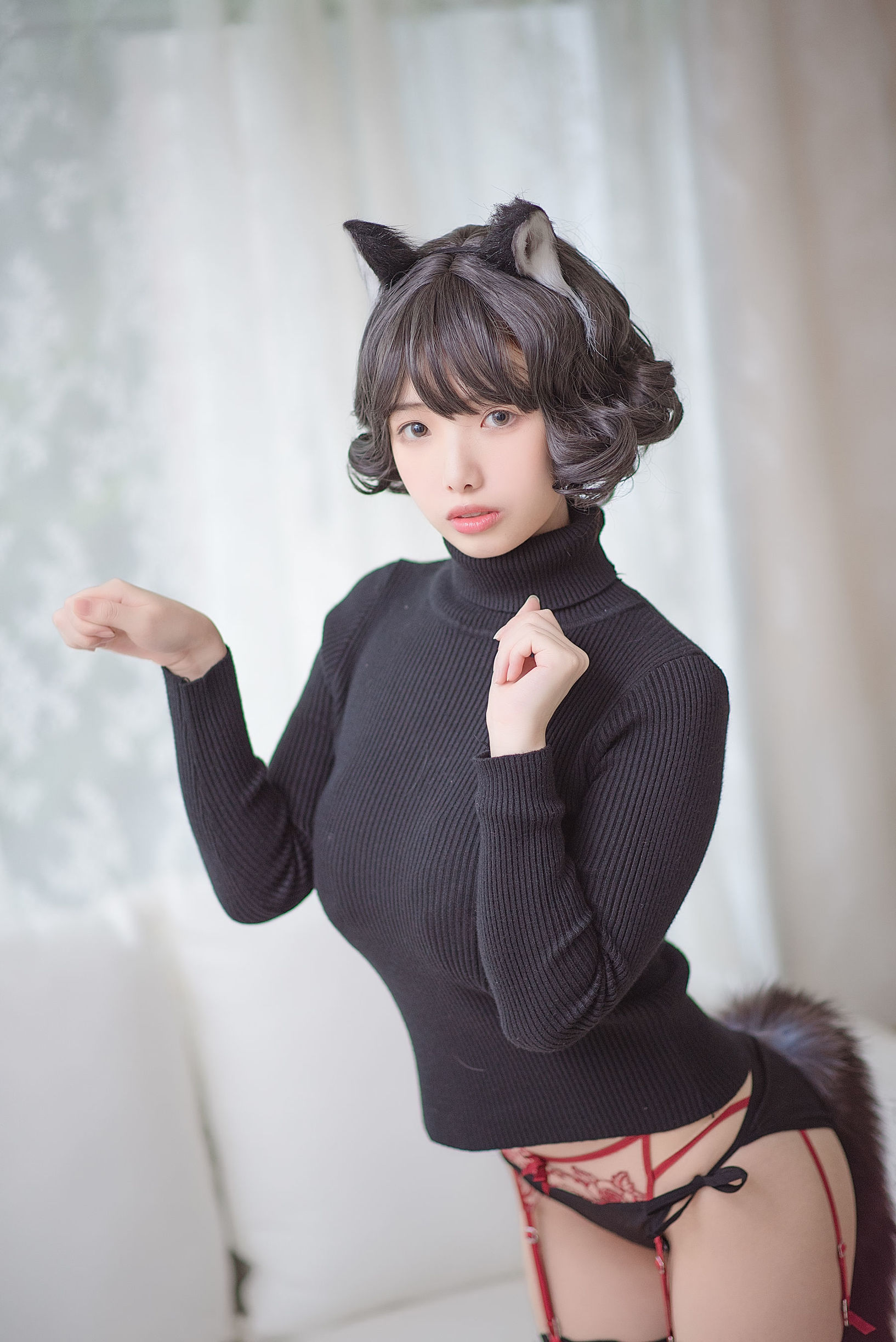 蘿莉COS] 雯妹 - 黑貓內衣
