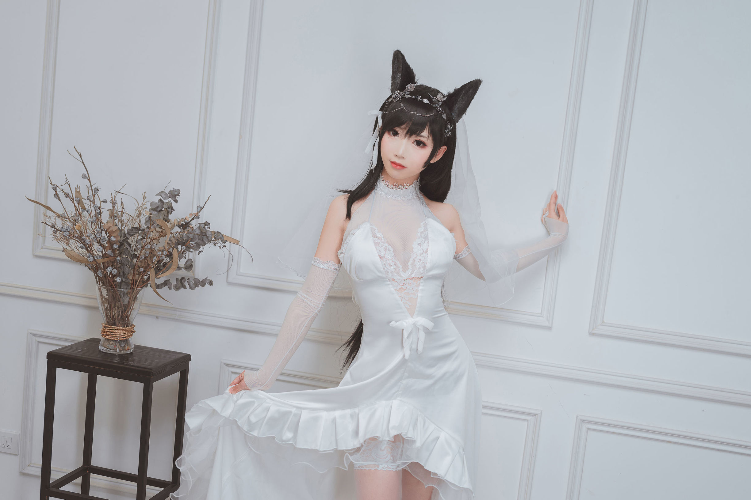 belle ta Cosplay] Mien Binh Tiên Nhi - Atago Cô Dâu
