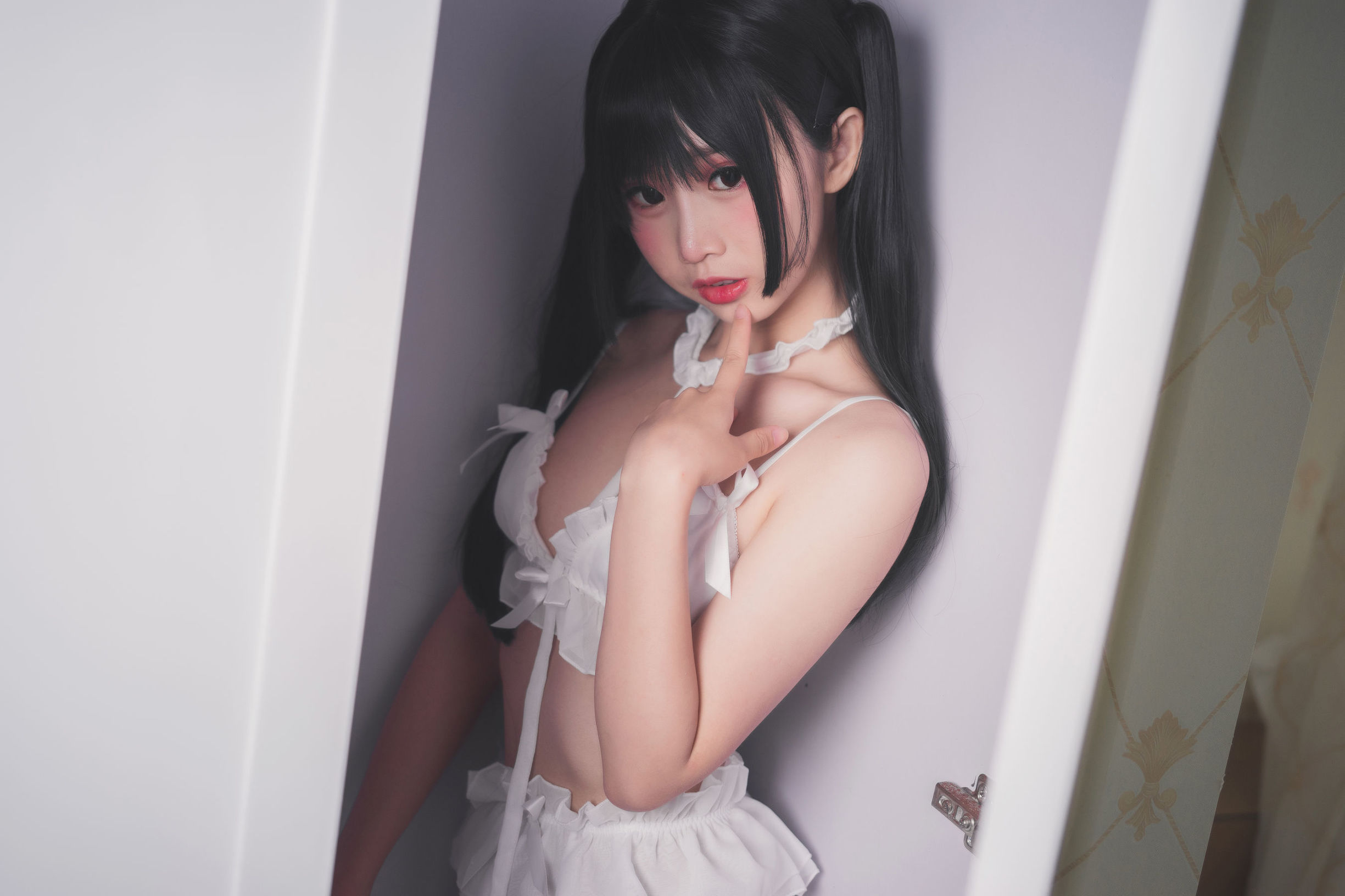 Cosplay  belle ] Mian Bing Tiên Nhi - Cô gái trong não Áo lót trắng