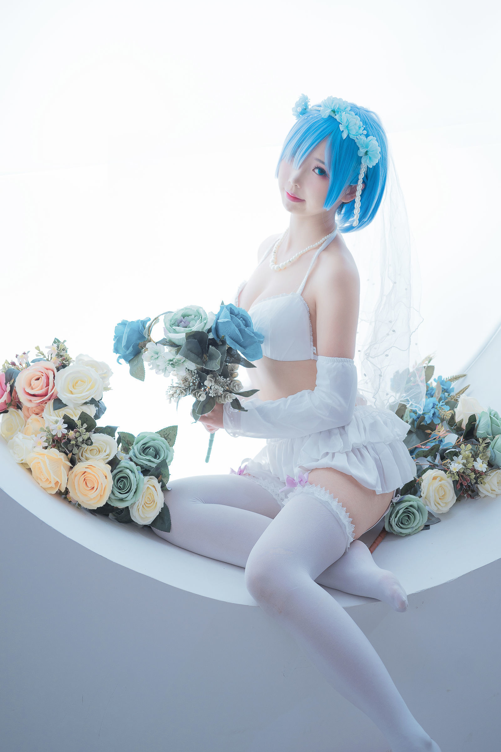 蘿莉COS] 麵餅仙兒 - 花嫁蕾姆