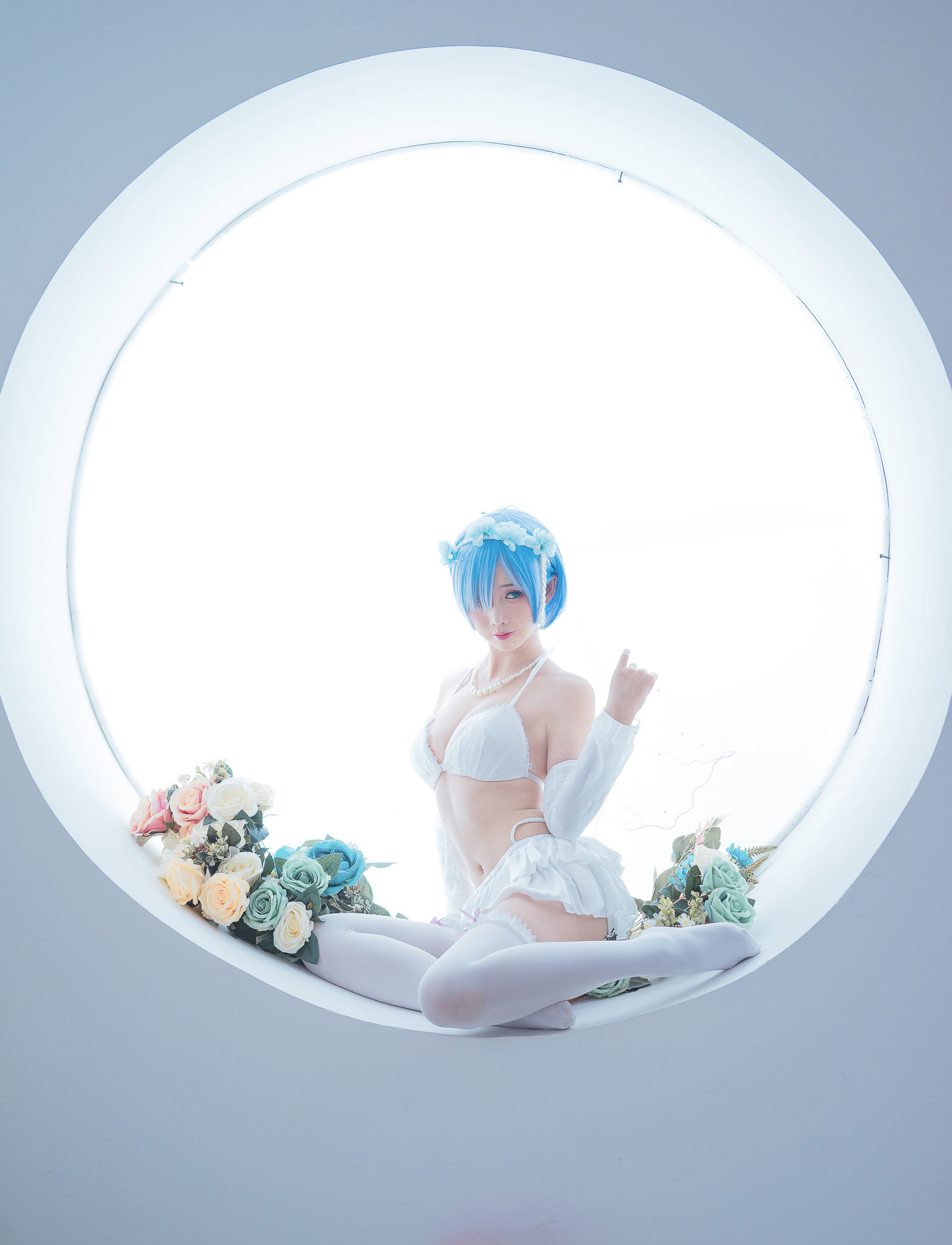 蘿莉COS] 麵餅仙兒 - 花嫁蕾姆
