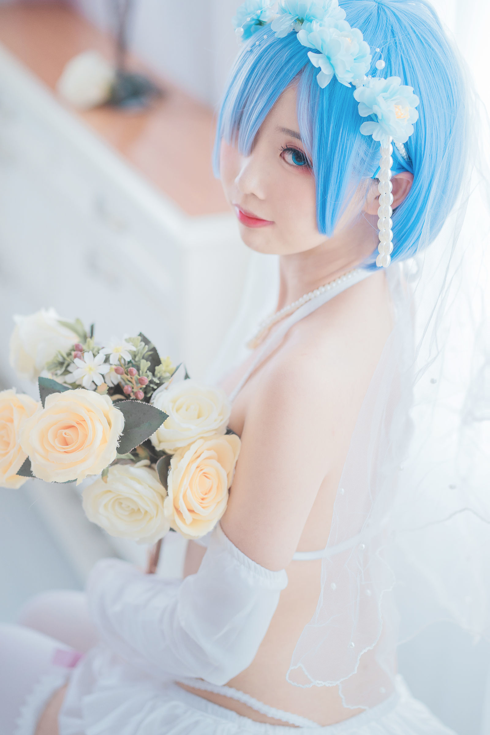 蘿莉COS] 麵餅仙兒 - 花嫁蕾姆
