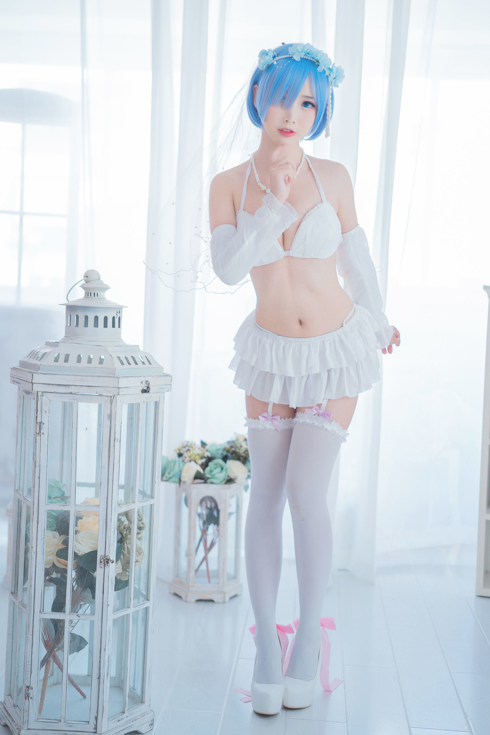 蘿莉COS] 麵餅仙兒 - 花嫁蕾姆