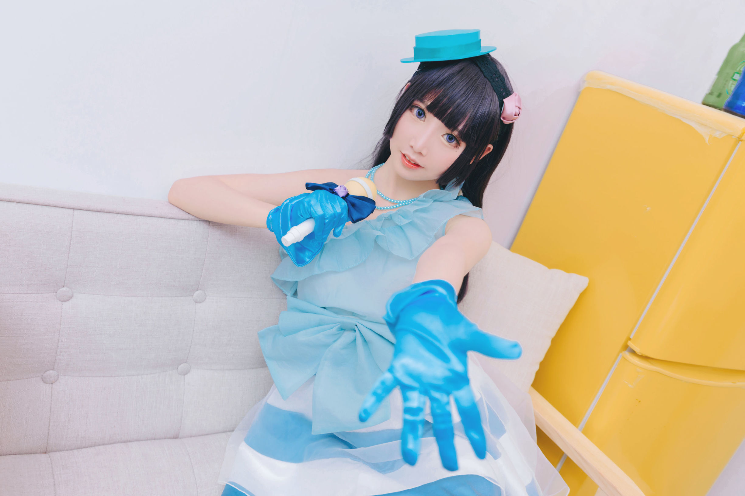  belle ta Cosplay] Mianbing Xianer - Black Cat Performance Outfit