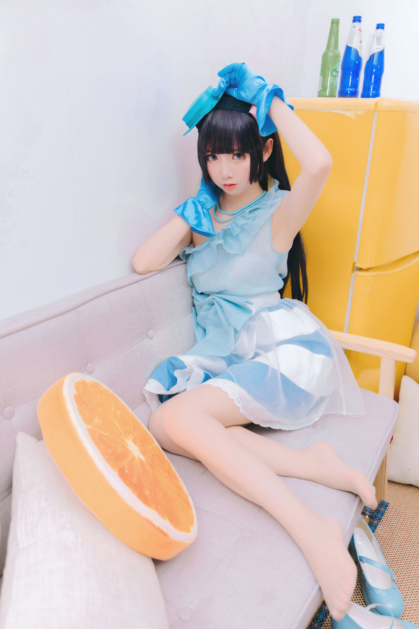  belle ta Cosplay] Mianbing Xianer - Black Cat Performance Outfit