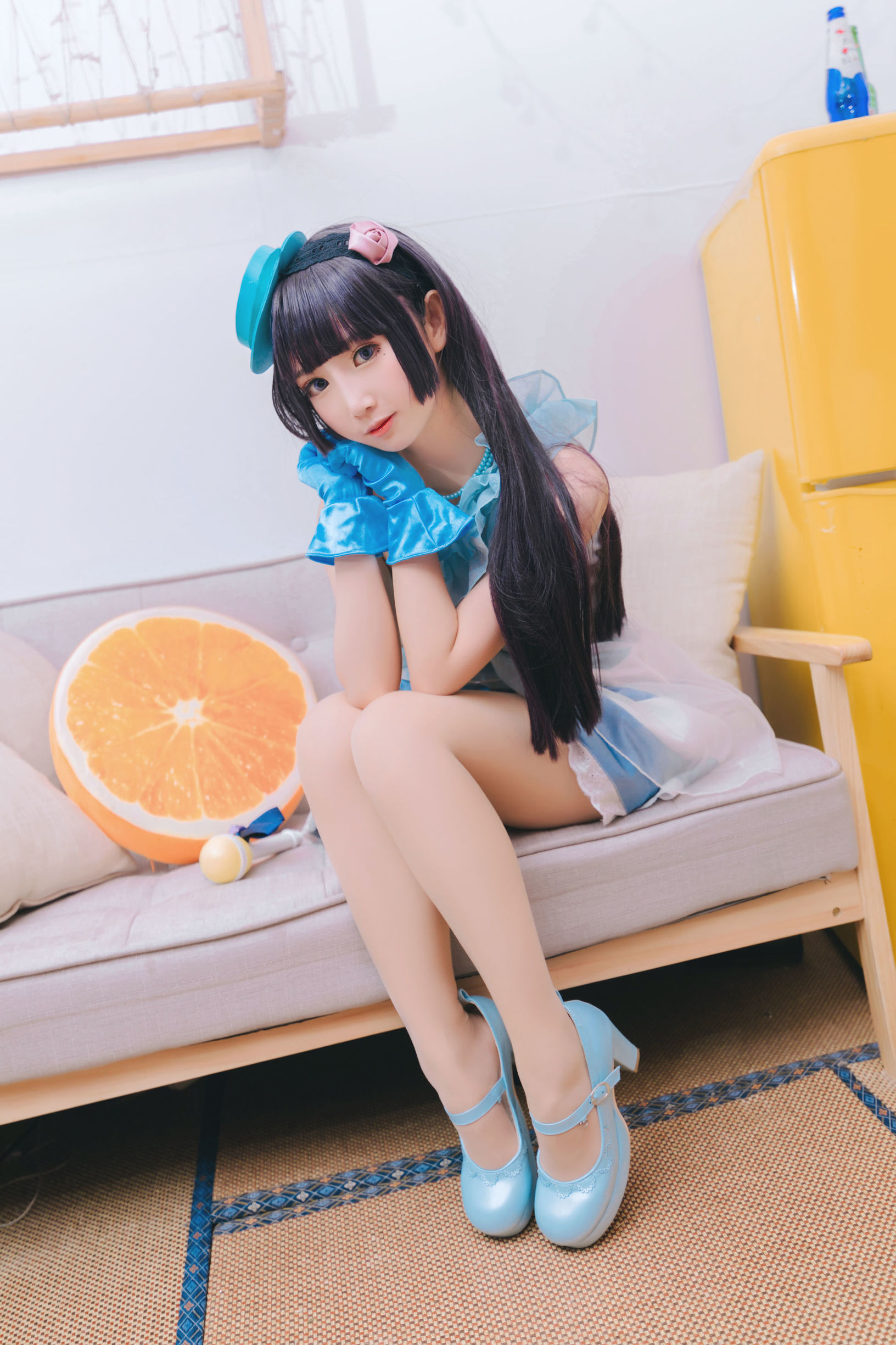  belle ta Cosplay] Mianbing Xianer - Black Cat Performance Outfit