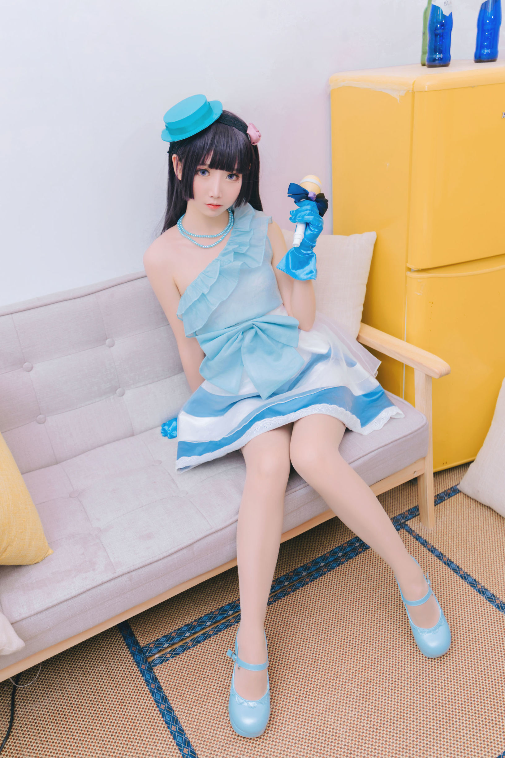  belle ta Cosplay] Mianbing Xianer - Black Cat Performance Outfit
