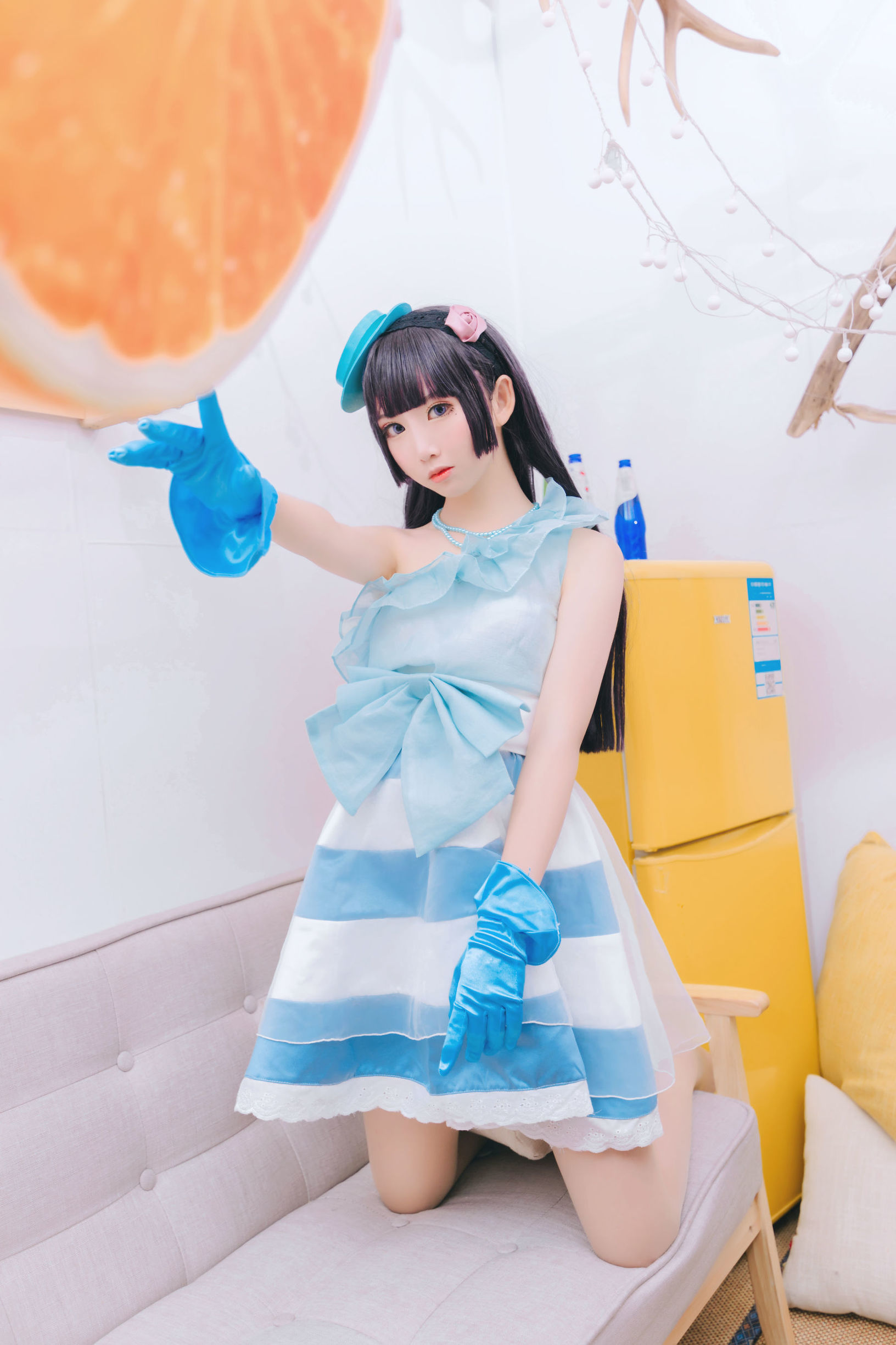 belle ta Cosplay] Mianbing Xianer - Black Cat Performance Outfit