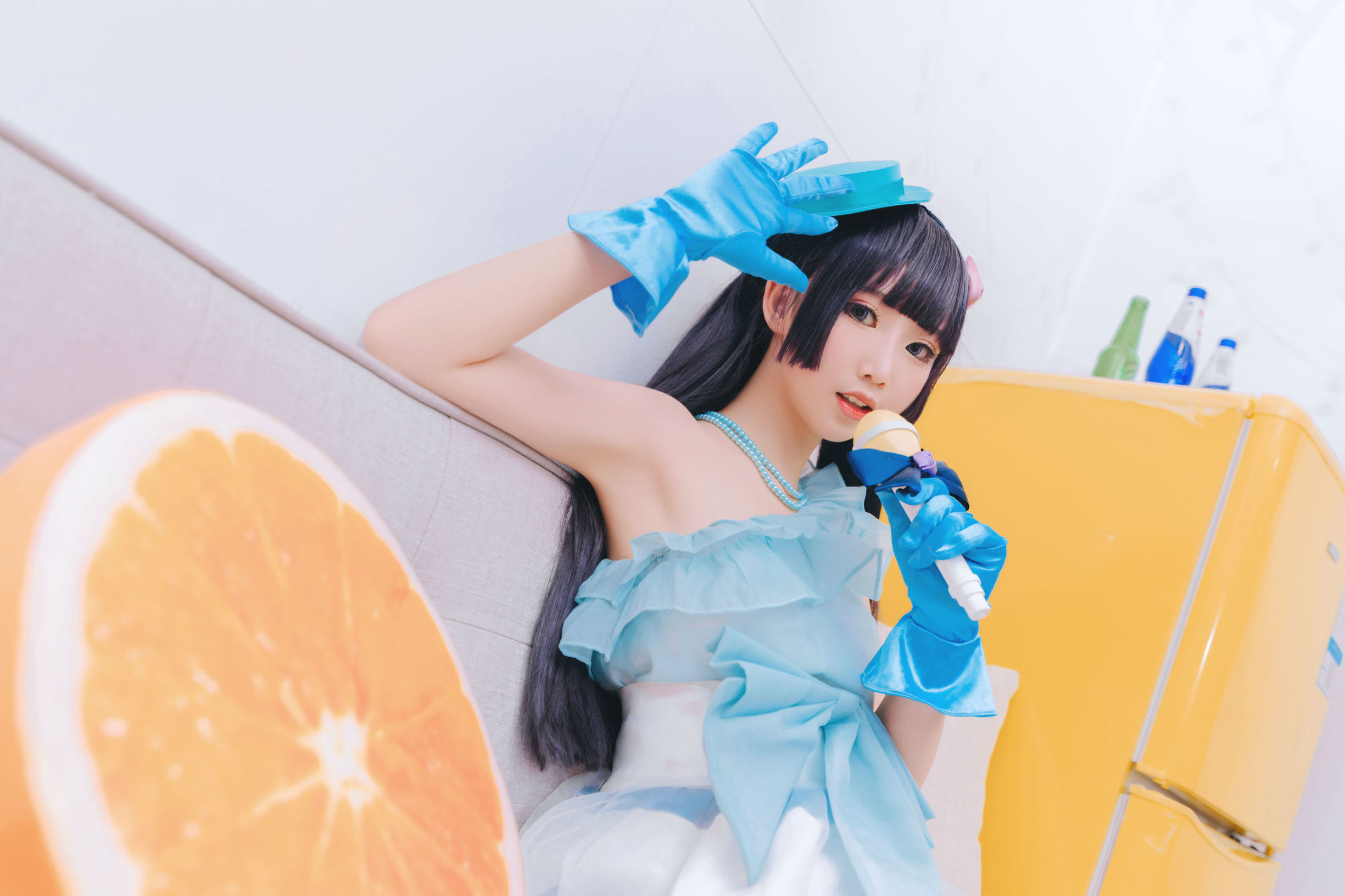  belle ta Cosplay] Mianbing Xianer - Black Cat Performance Outfit