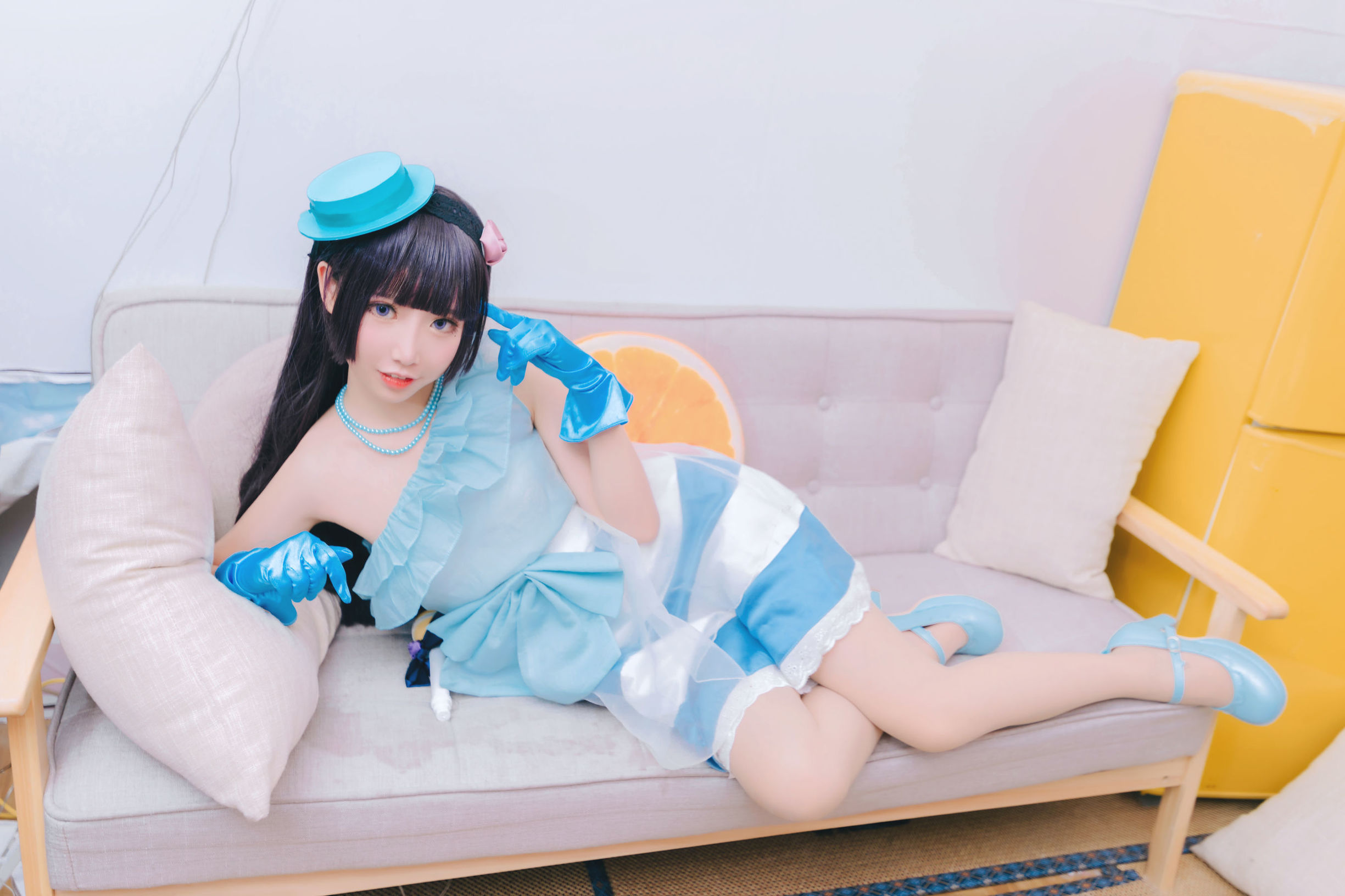  belle ta Cosplay] Mianbing Xianer - Black Cat Performance Outfit