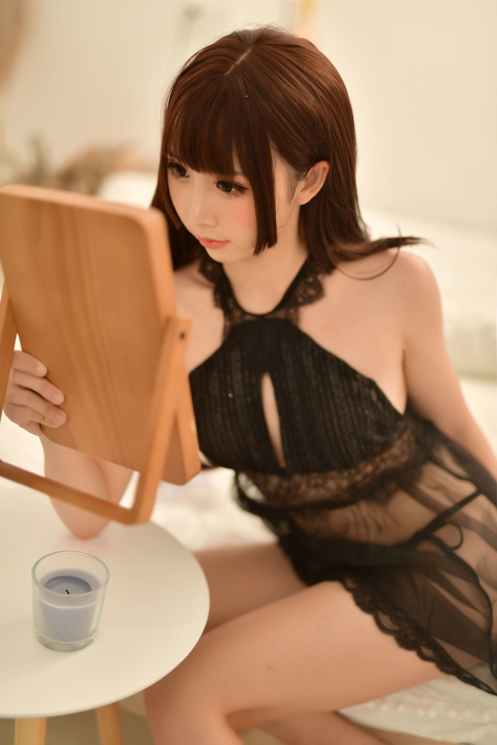 โลลิคอสเพลย์] เมี่ยนปิงเซียนเอ๋อ - ชุดสีดำโชว์หลังส่วนตัว