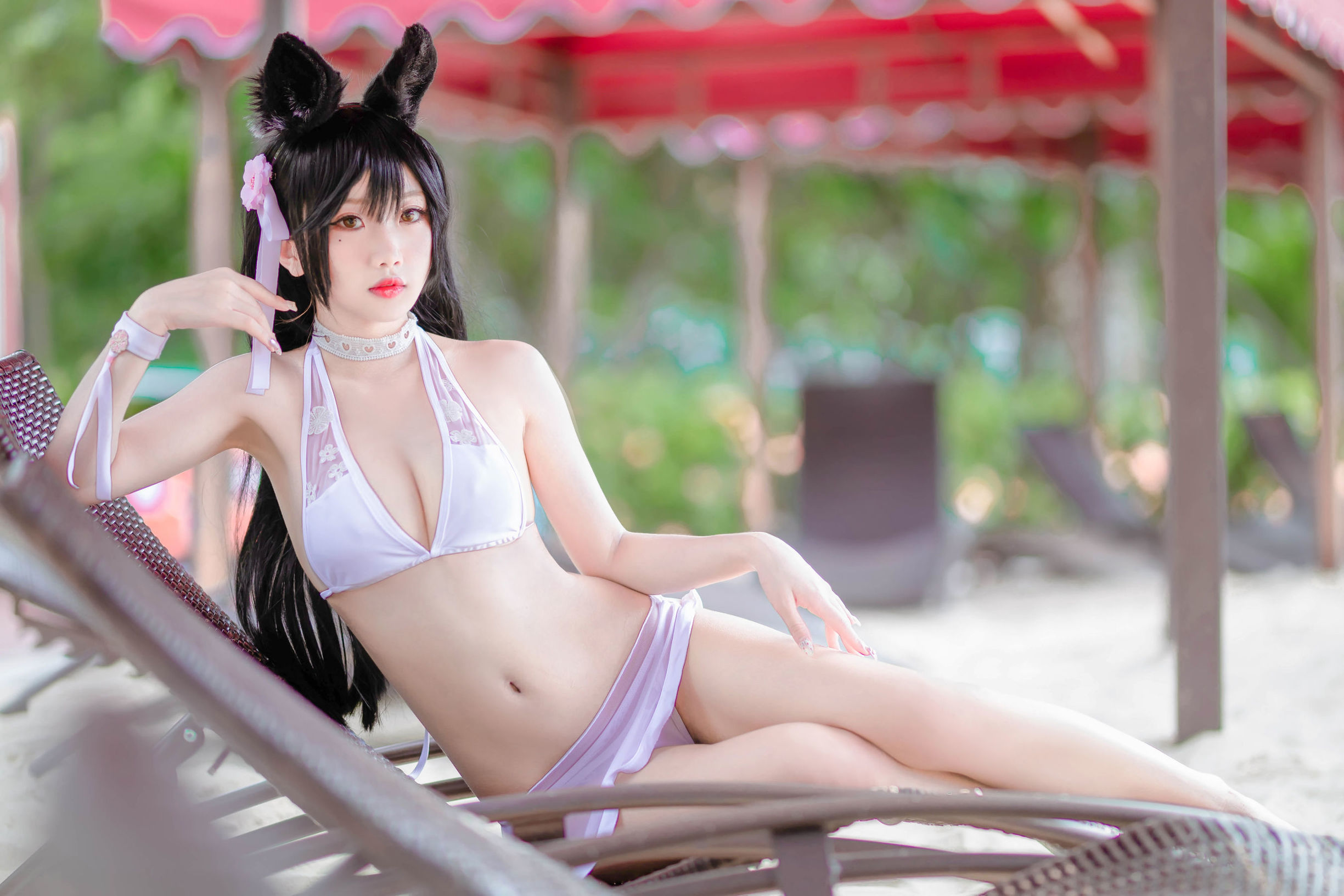  belle  Cosplay] Yao Quỷ Thú - Áo tắm Mèo nữ chụp ngoài trời