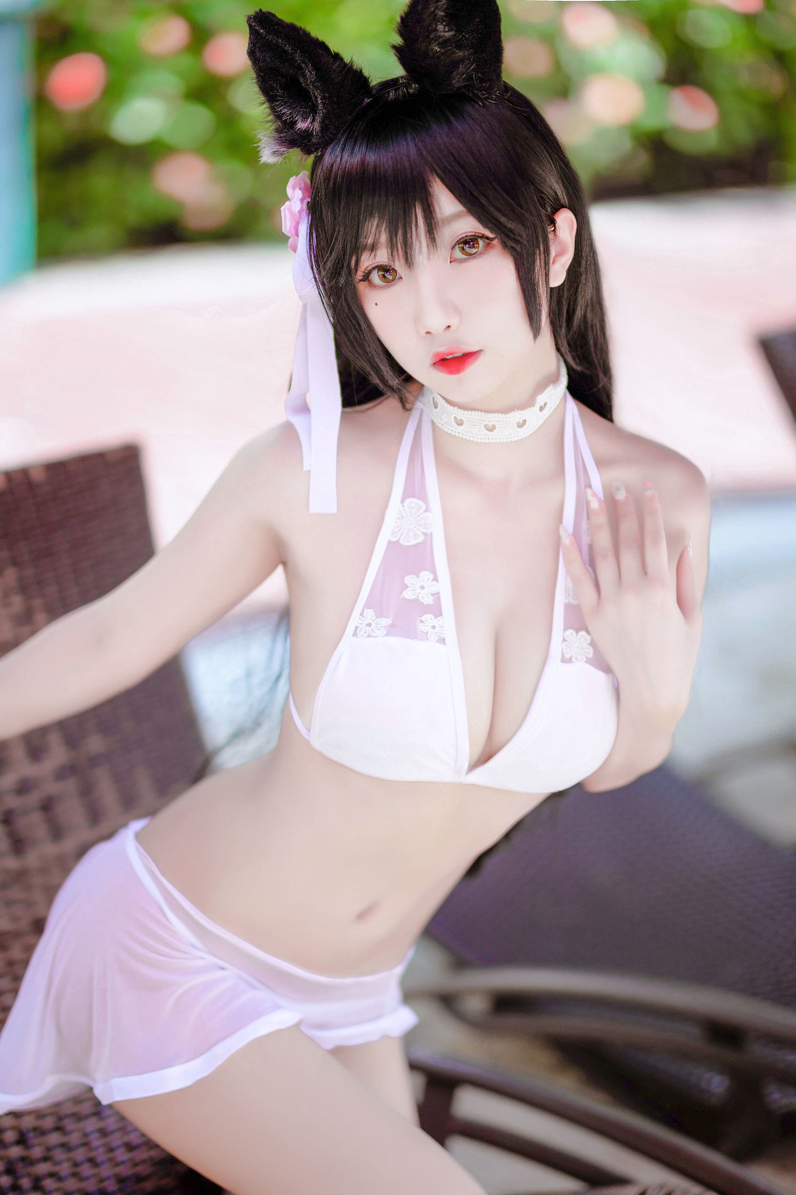  belle  Cosplay] Yao Quỷ Thú - Áo tắm Mèo nữ chụp ngoài trời