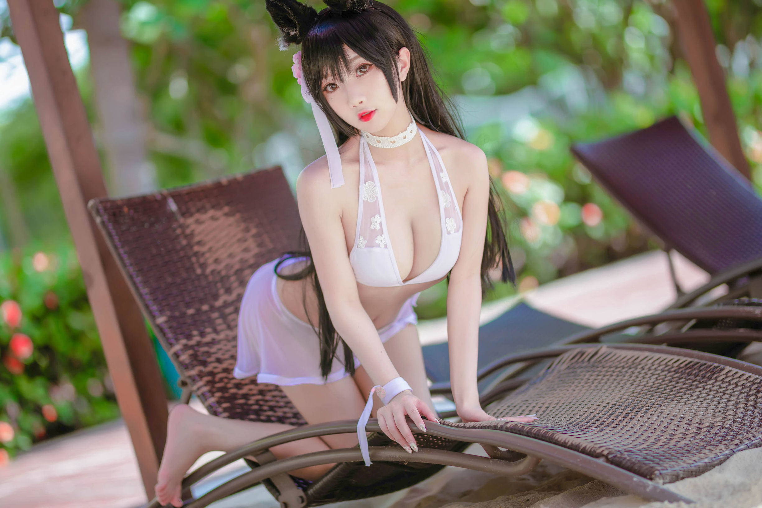  belle  Cosplay] Yao Quỷ Thú - Áo tắm Mèo nữ chụp ngoài trời