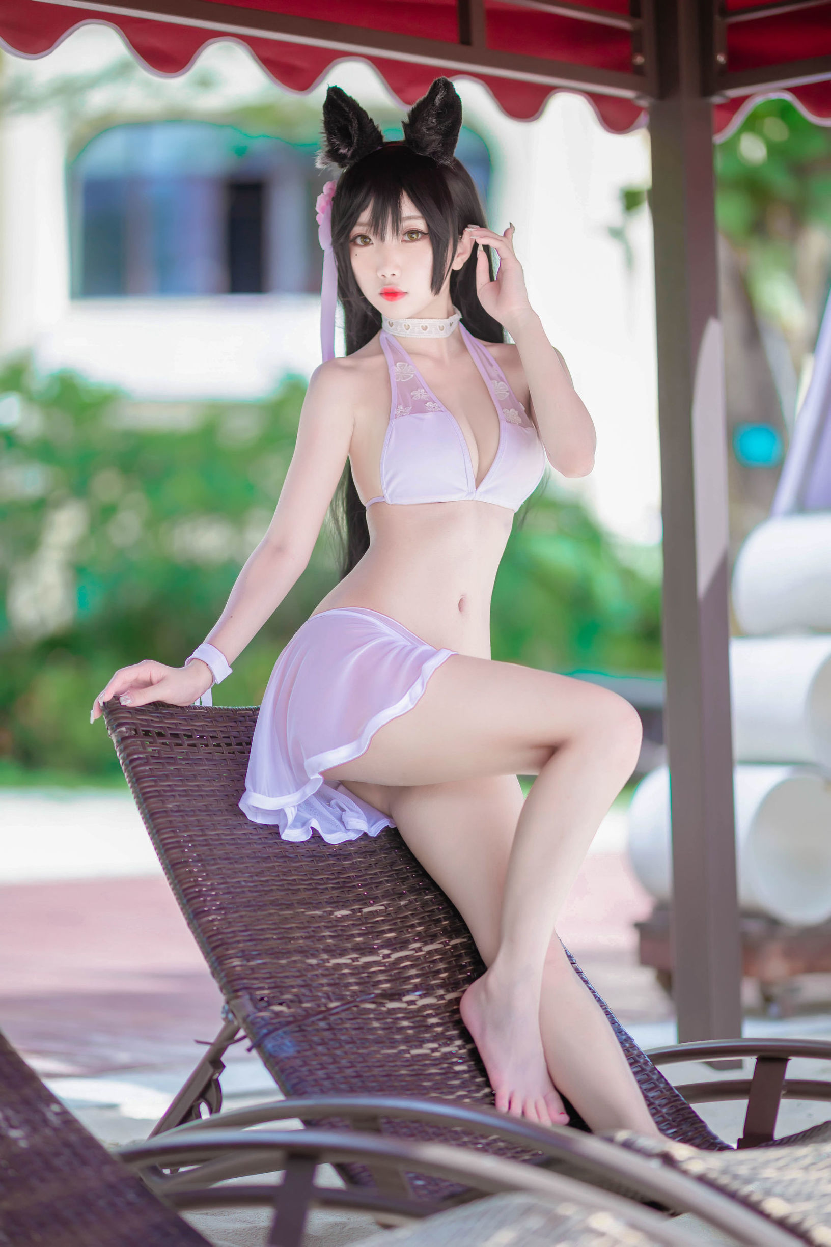 蘿莉COS] 鬼畜瑤 - 泳裝貓女外拍