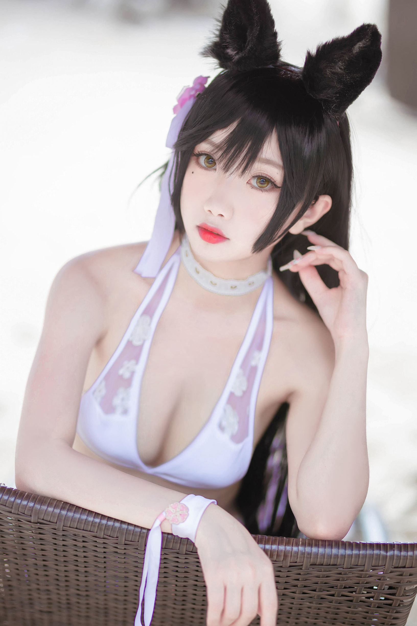 蘿莉COS] 鬼畜瑤 - 泳裝貓女外拍