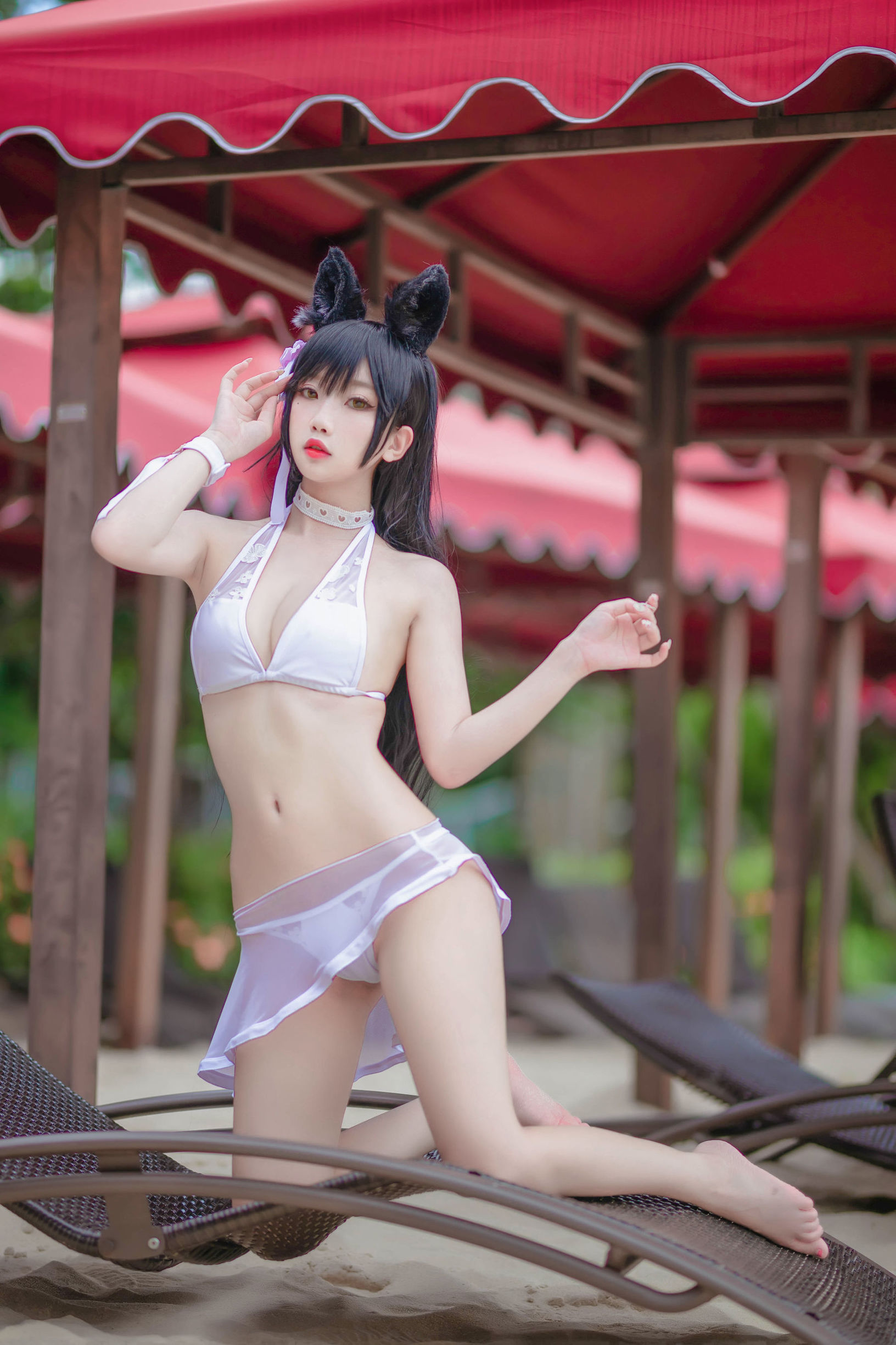  belle  Cosplay] Yao Quỷ Thú - Áo tắm Mèo nữ chụp ngoài trời
