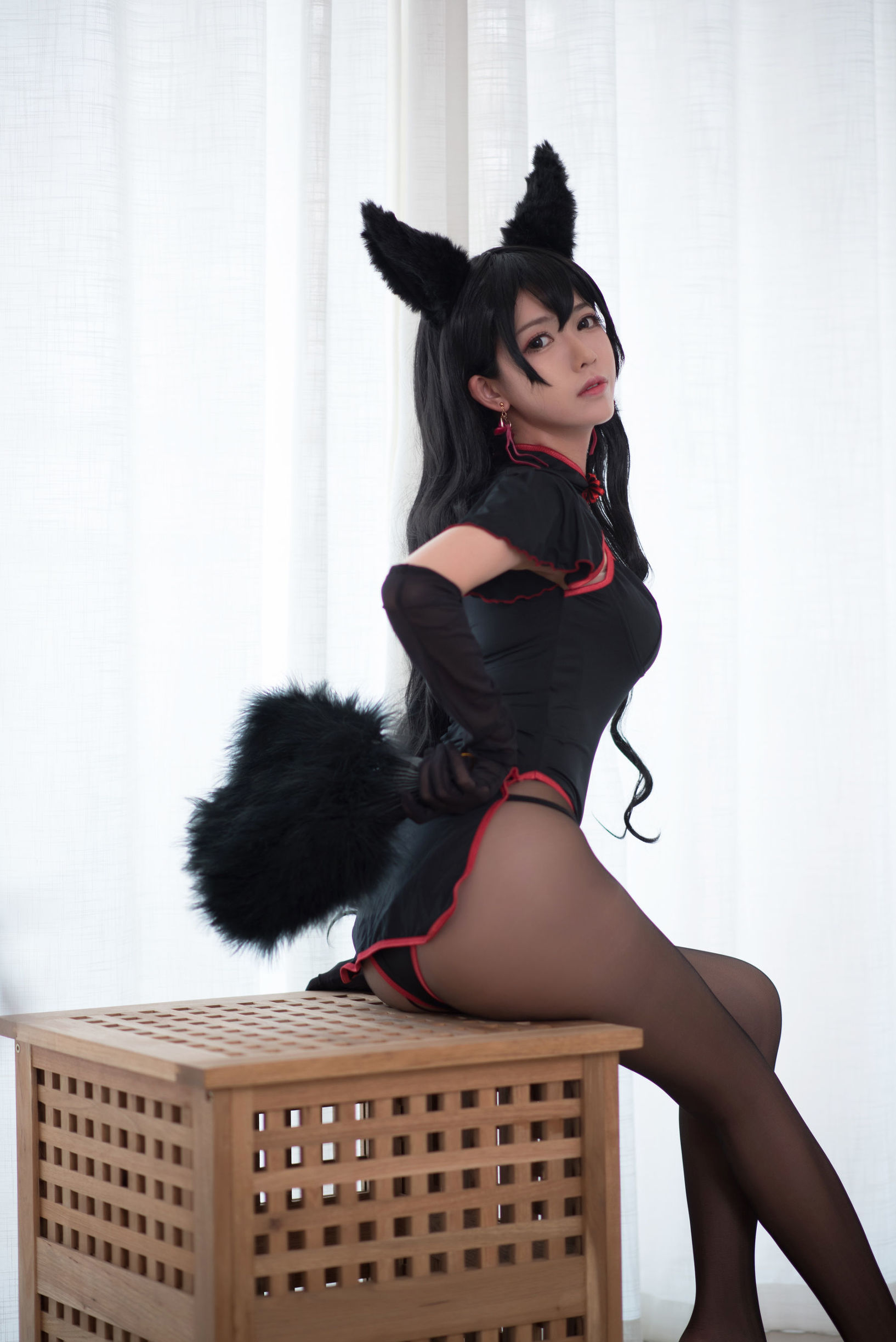  belle  Cosplay] Mân Ngư Phi Nhi - Tai thú, Vớ đen