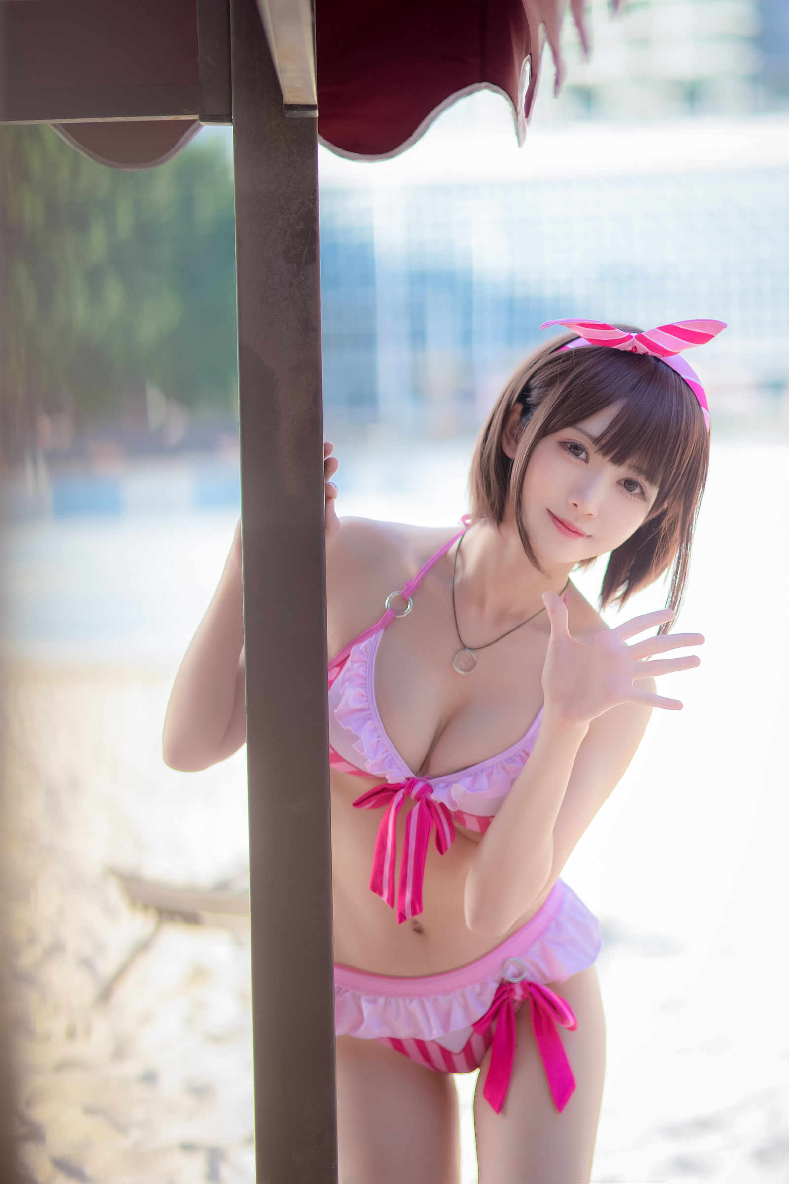 ロリコス] ウナギフェイアー - 加藤恵 ピンクの水着