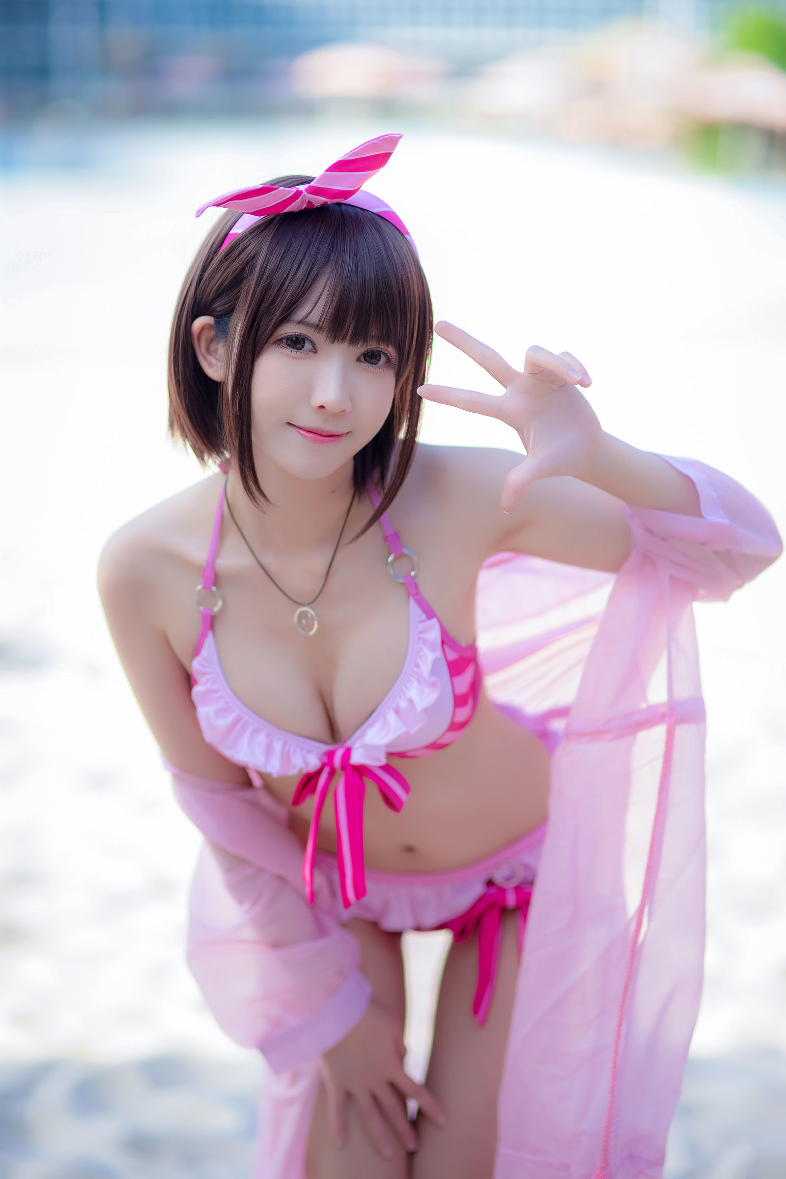 ロリコス] ウナギフェイアー - 加藤恵 ピンクの水着
