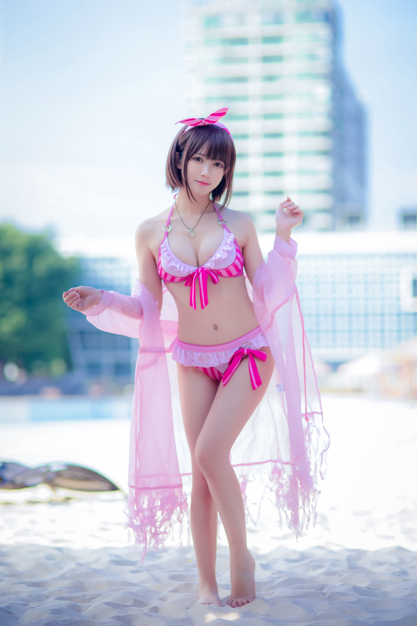 ロリコス] ウナギフェイアー - 加藤恵 ピンクの水着