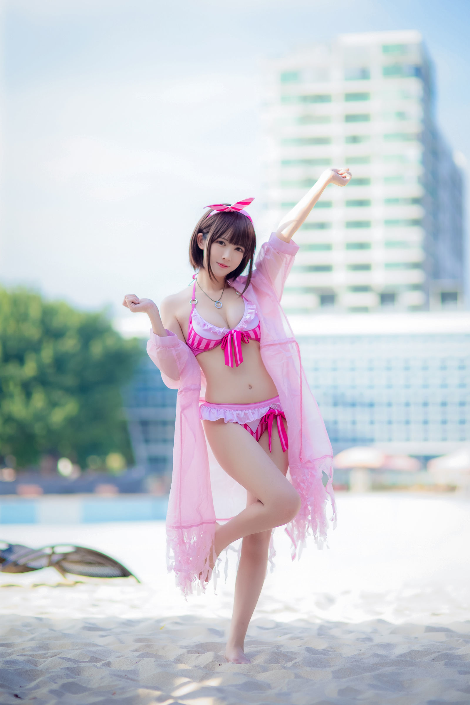 ロリコス] ウナギフェイアー - 加藤恵 ピンクの水着
