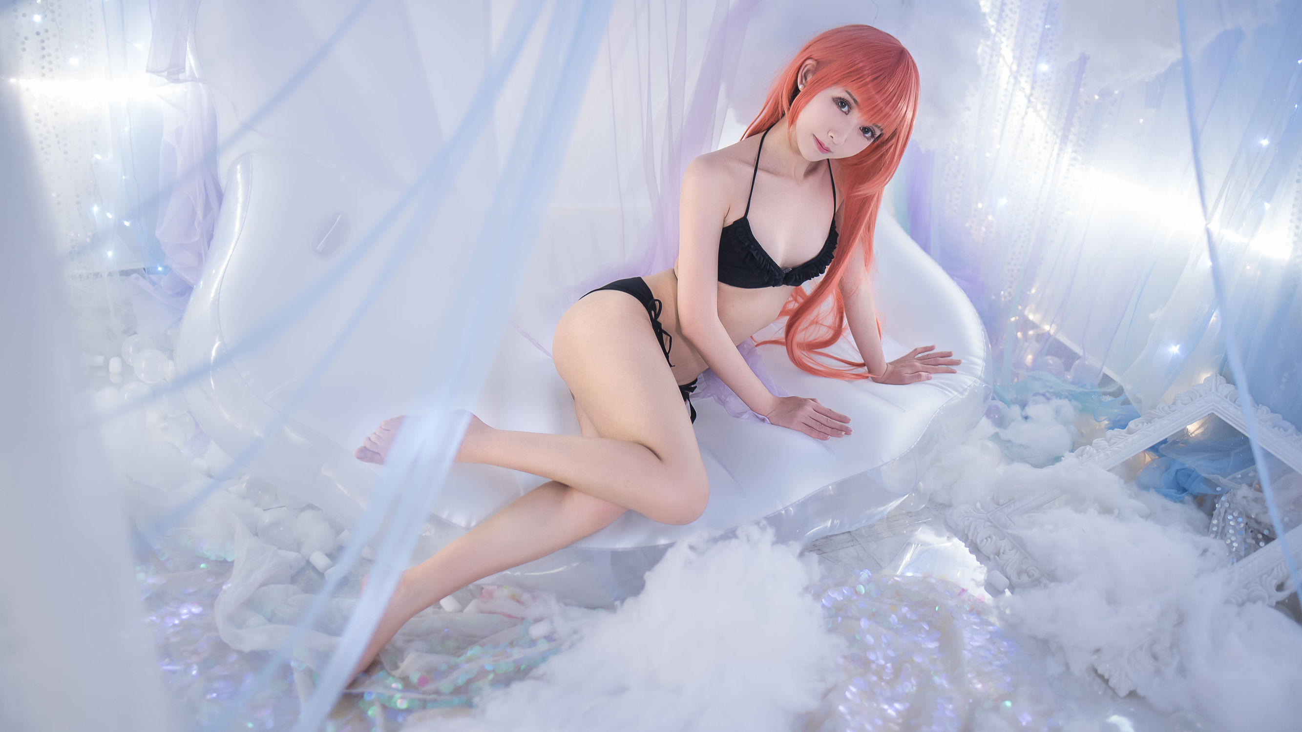 Cosplay  belle ] Eel Fei Er - Phù thủy tóc đỏ