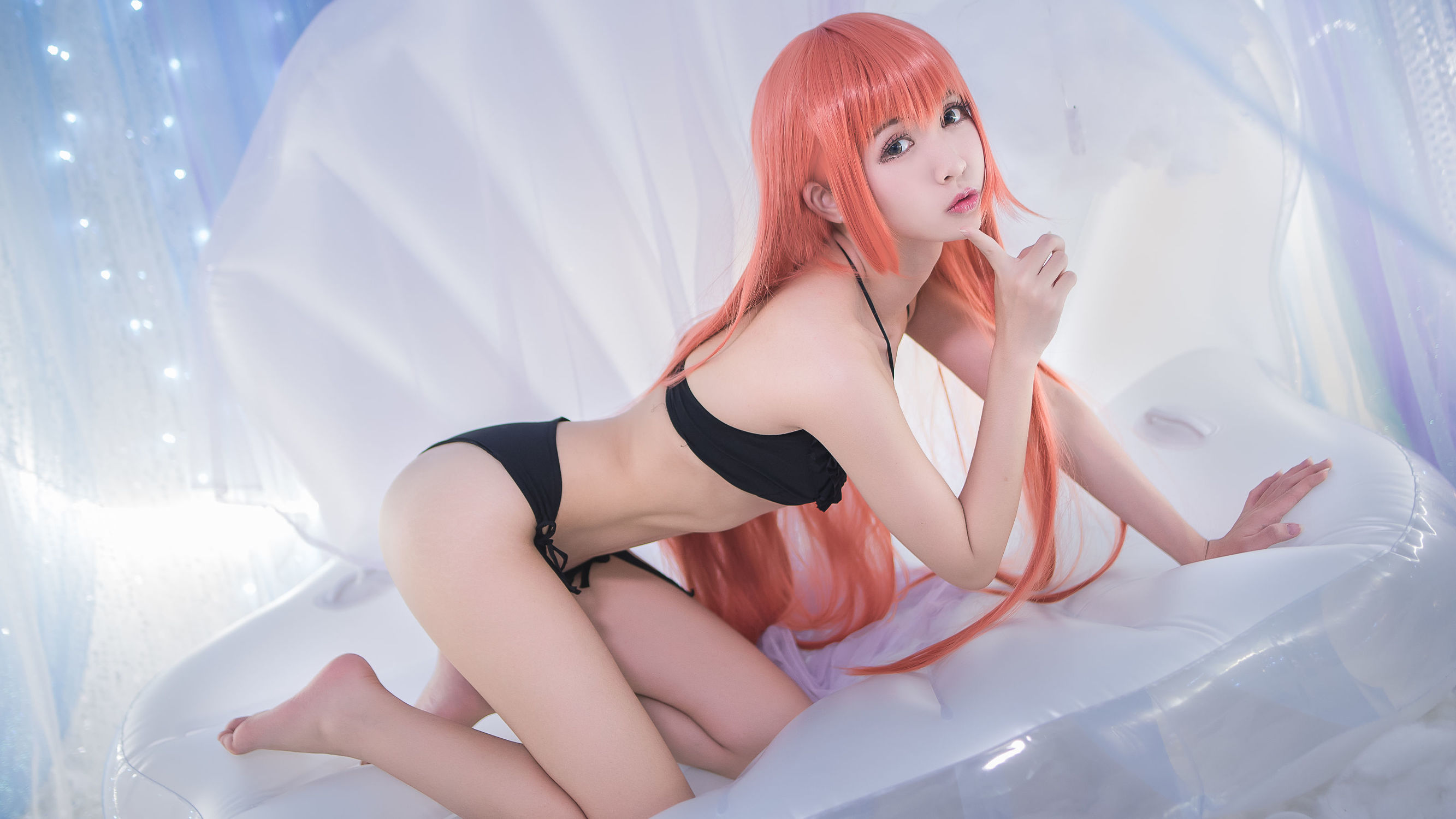 Cosplay  belle ] Eel Fei Er - Phù thủy tóc đỏ