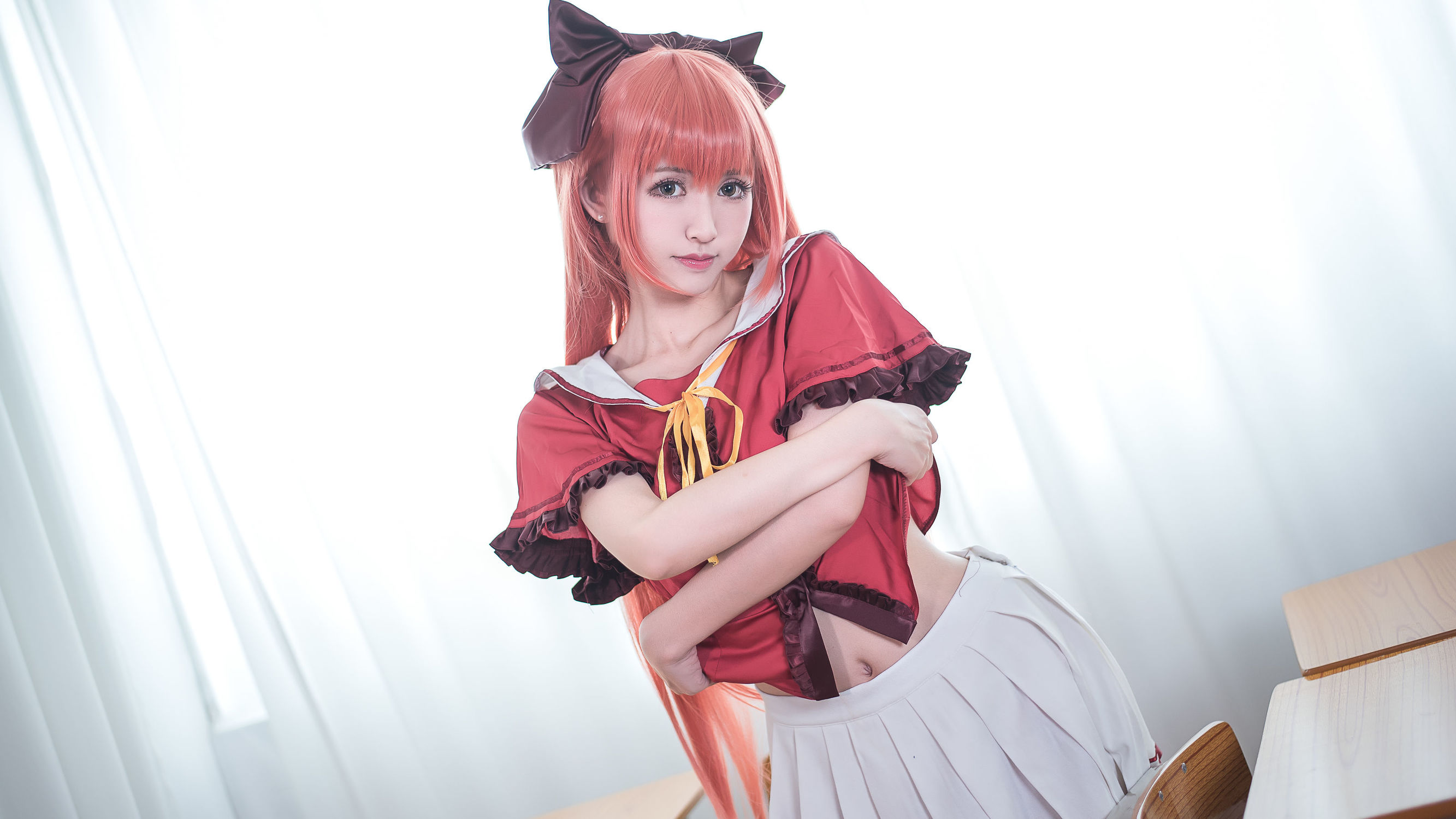 Cosplay  belle ] Eel Fei Er - Phù thủy tóc đỏ