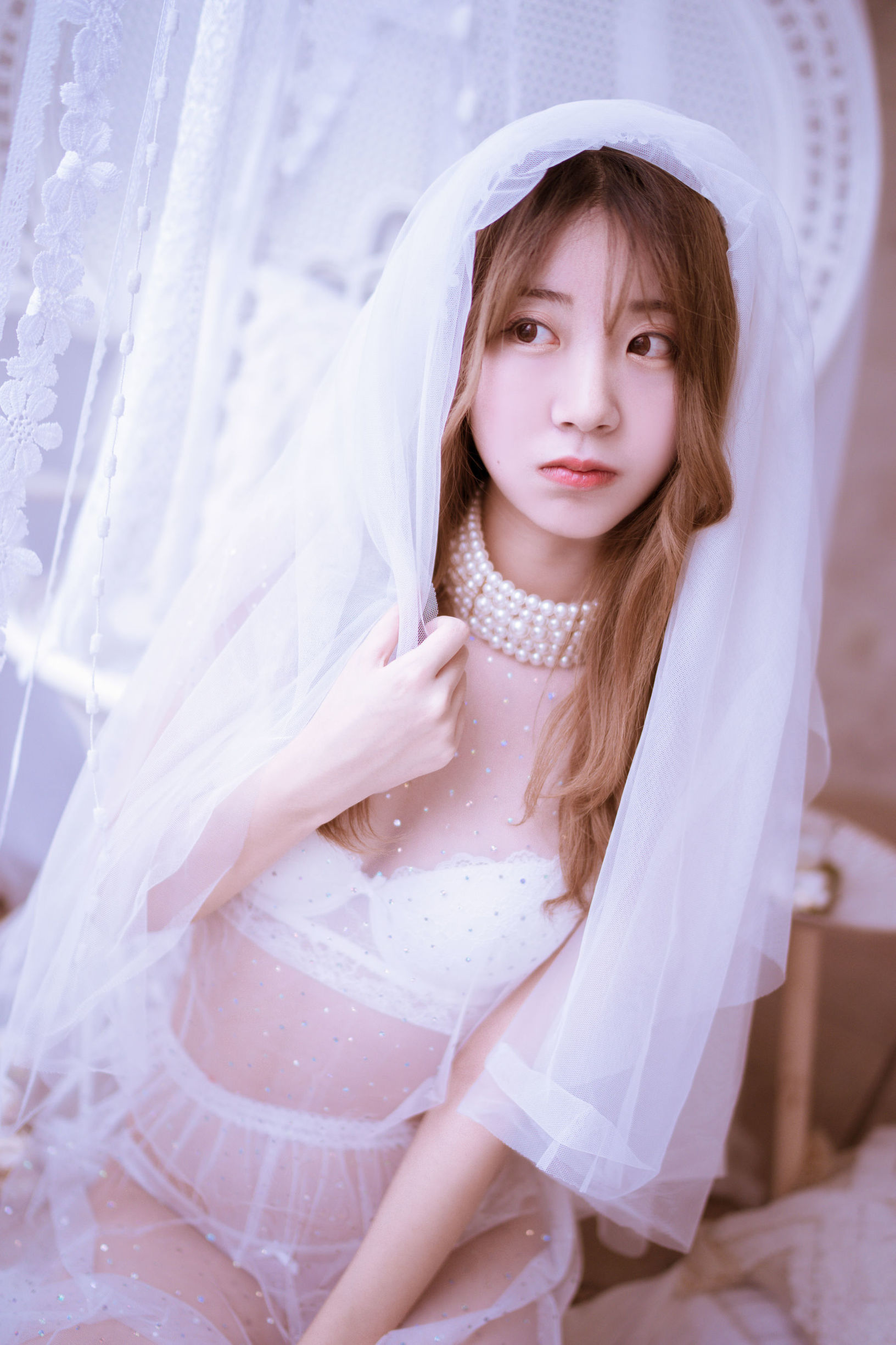 [萝莉COS] 黑川 - 年上彼女 婚纱+毛衣