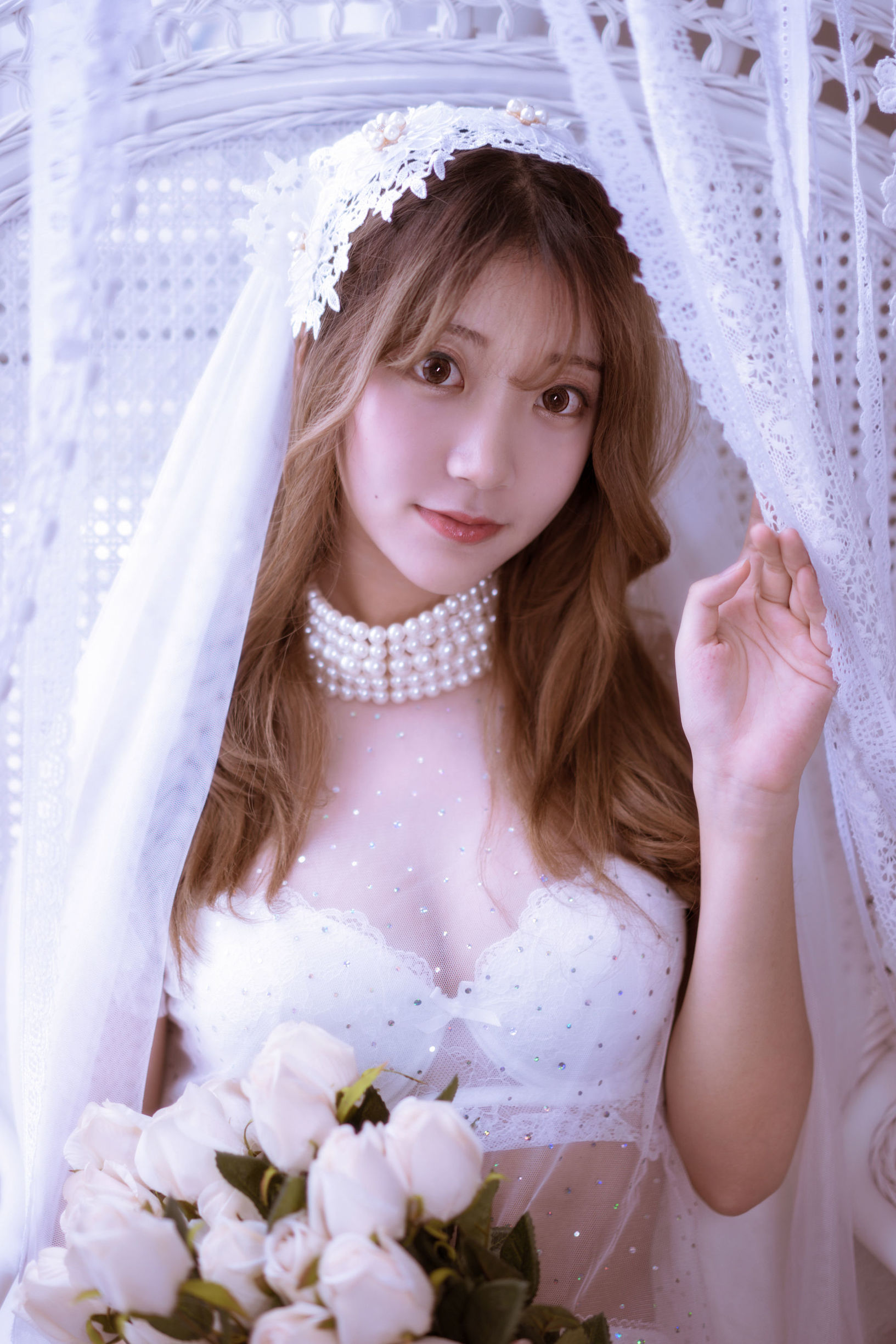蘿莉COS] 黑川 - 年上女友 婚紗+毛衣