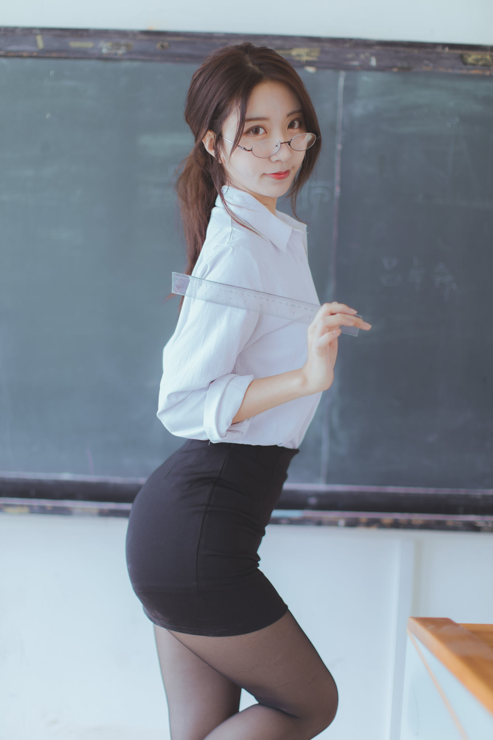 คอสเพลย์ ลอลิตะ] คุโรคาวะ - ครูถุงน่องดำ