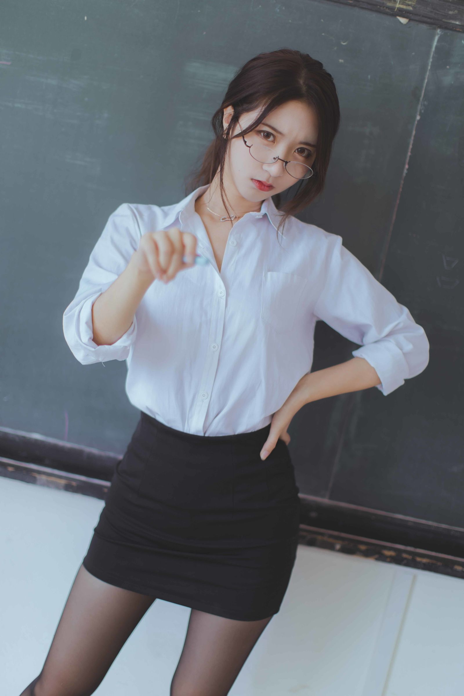 คอสเพลย์ ลอลิตะ] คุโรคาวะ - ครูถุงน่องดำ